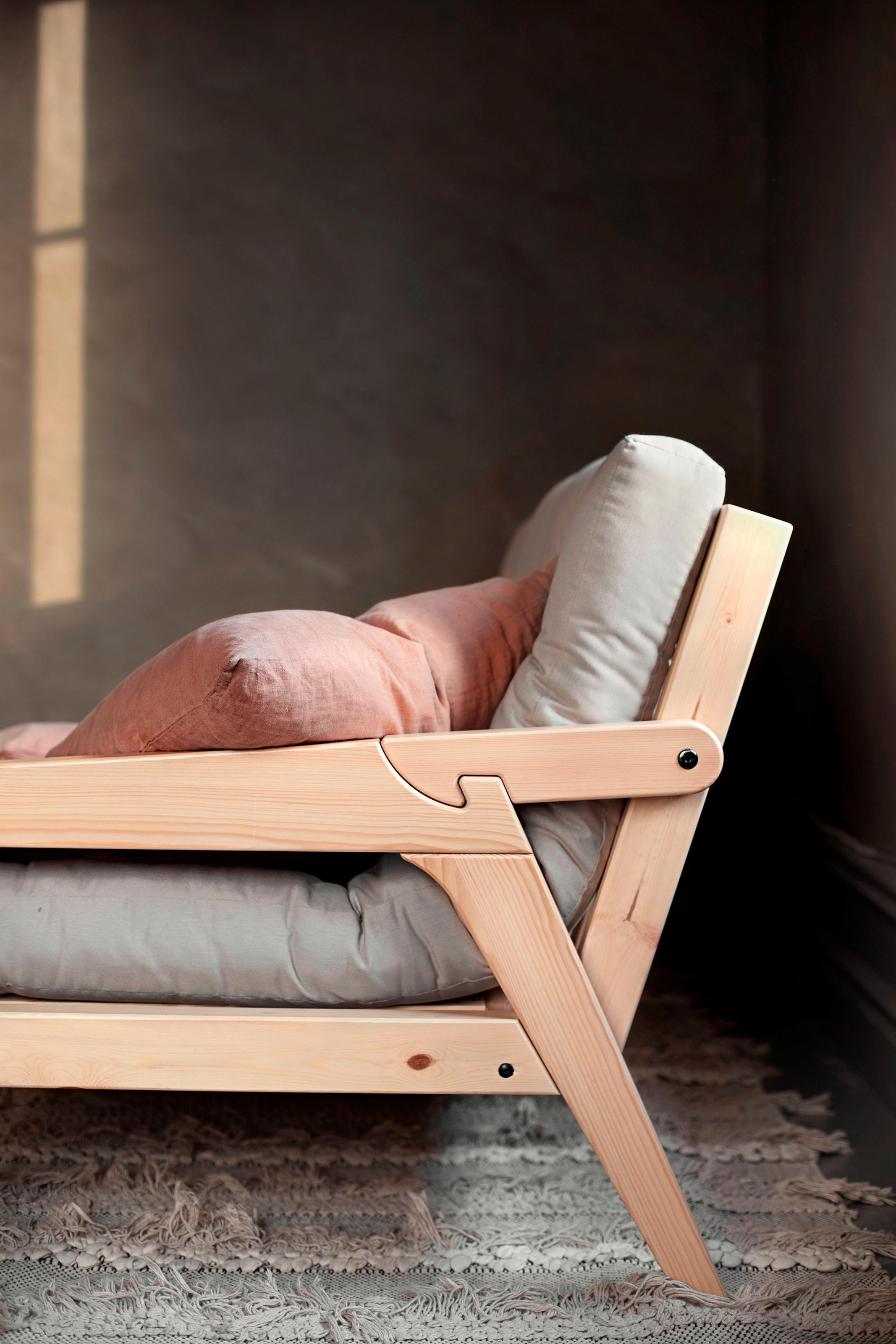 Karup Design Schlafsofa Mit Holzstruktur, inkl. Futonmatratze, Liegefläche 130x190 cm