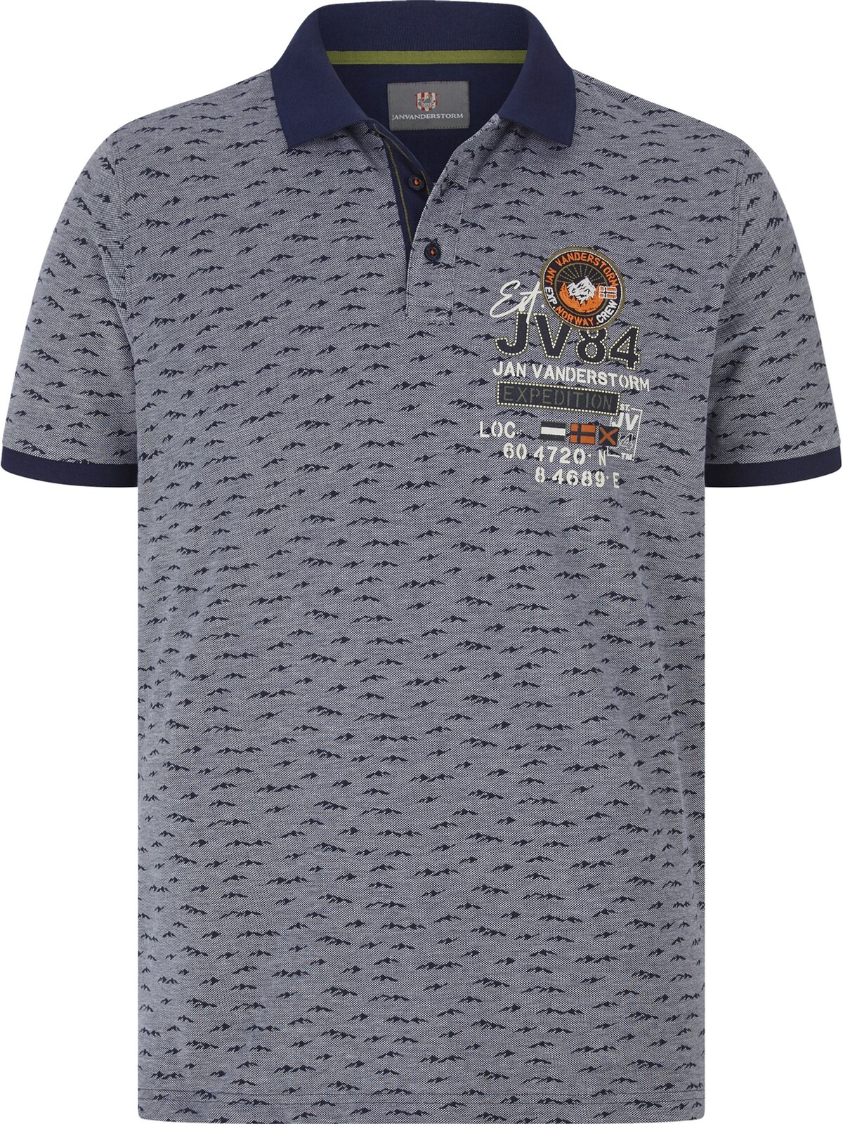 Jan Vanderstorm Poloshirt »Poloshirt HALVESEN«, (1 tlg.)