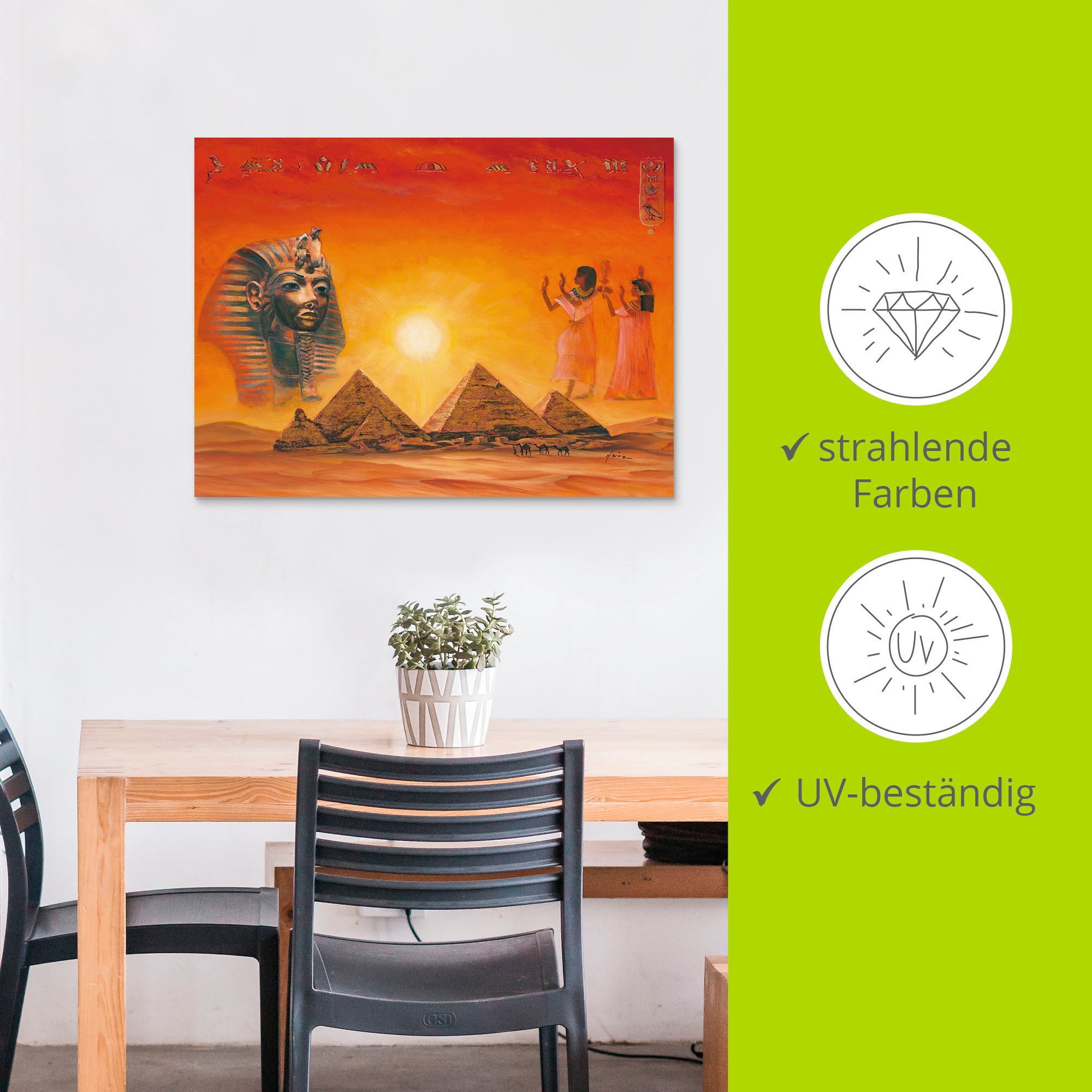 Artland Wandbild »Ägyptische Impressionen« Afrika 1 Stk. tlg. als Alubild, Leinwandbild in verschied. Größen