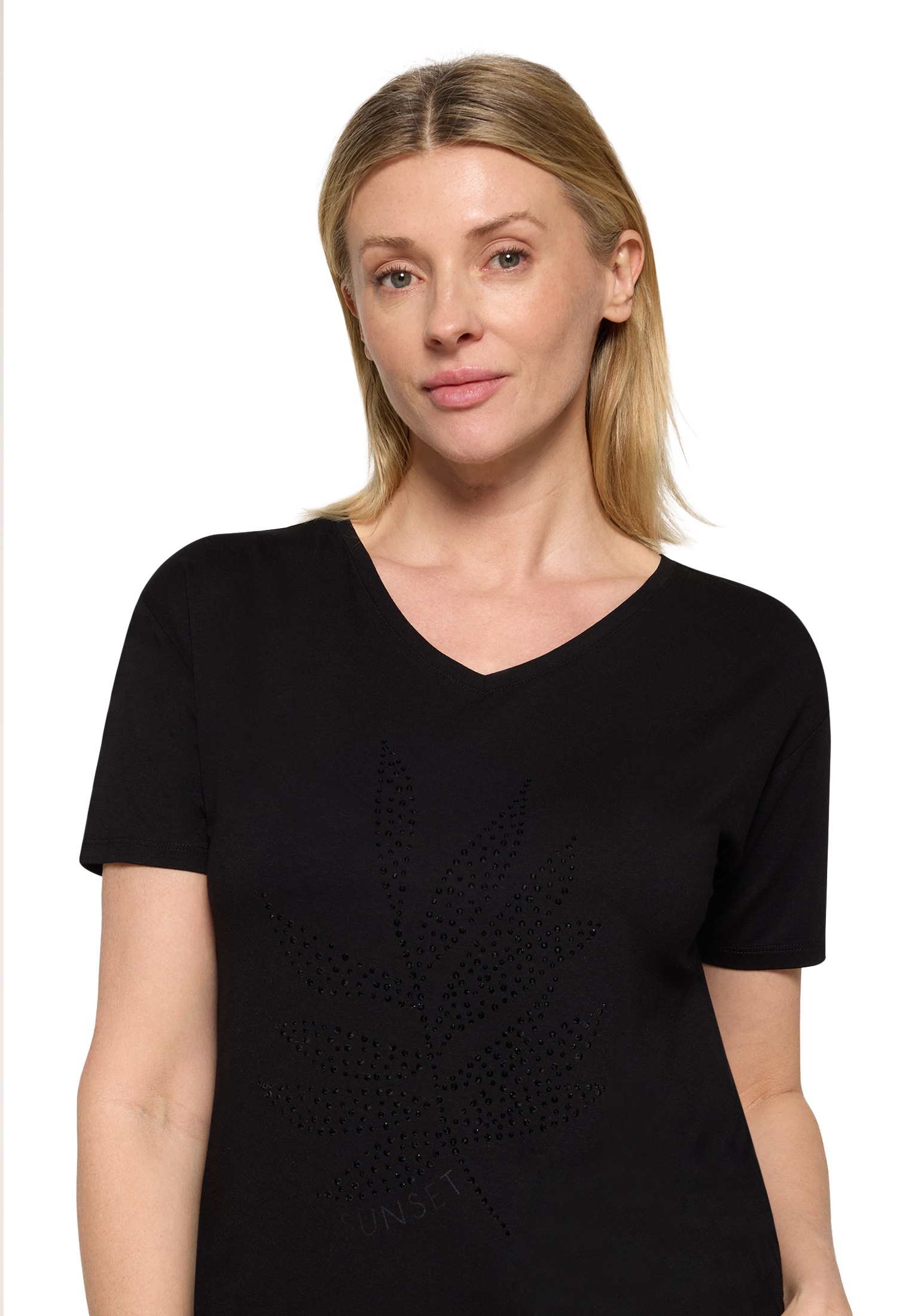 Betty Barclay Rundhalsshirt »Casual-Shirt mit V-Ausschnitt«