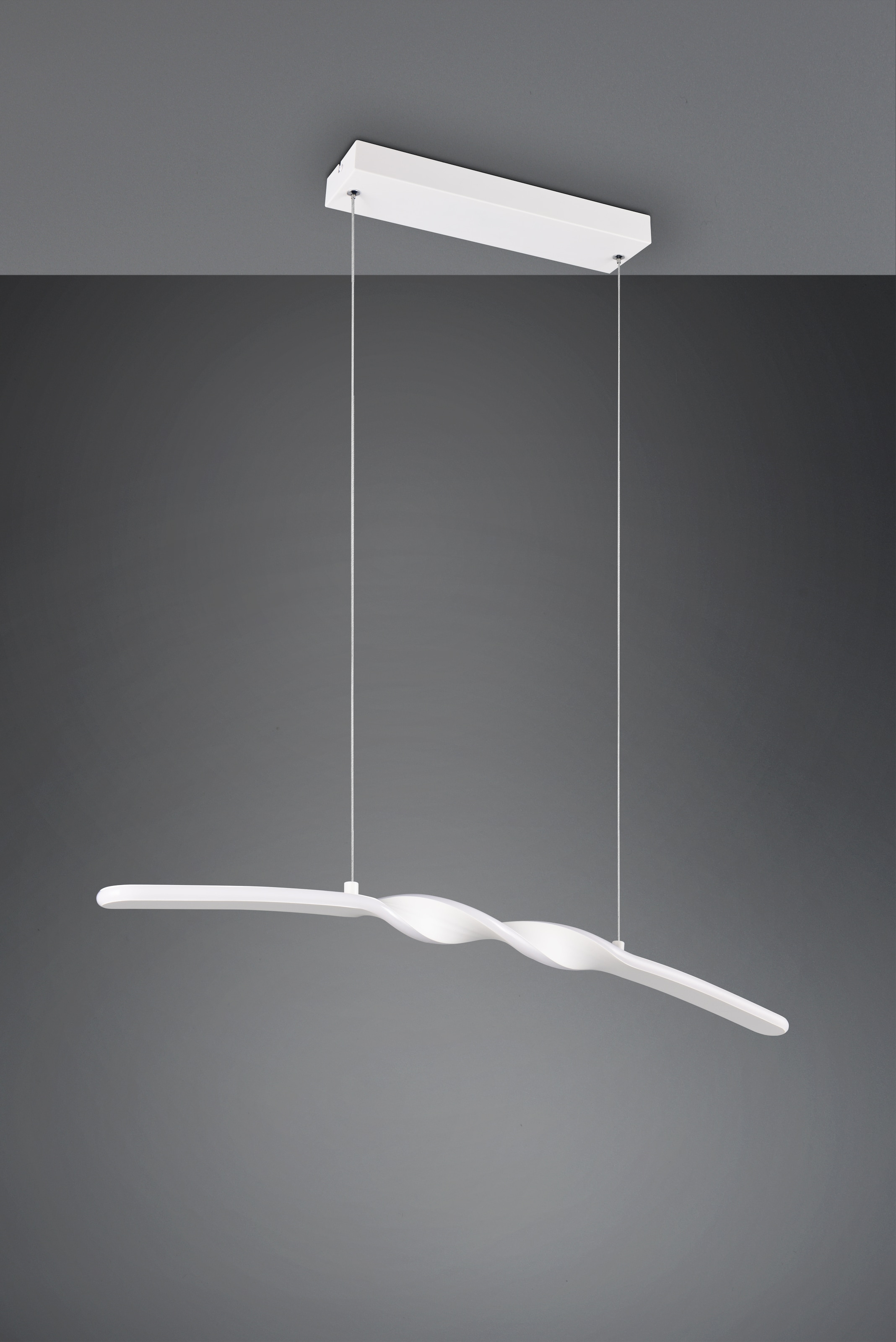 REALITY Leuchten LED Pendelleuchte »GINKO, Hängeleuchte LED 18W 2100 Lumen 4000K kaltweiß« LED-Board 1 Stk. Kaltweiß Hängelampe Esszimmer, höhenverstellbar bis max 150cm, Breite 79 cm