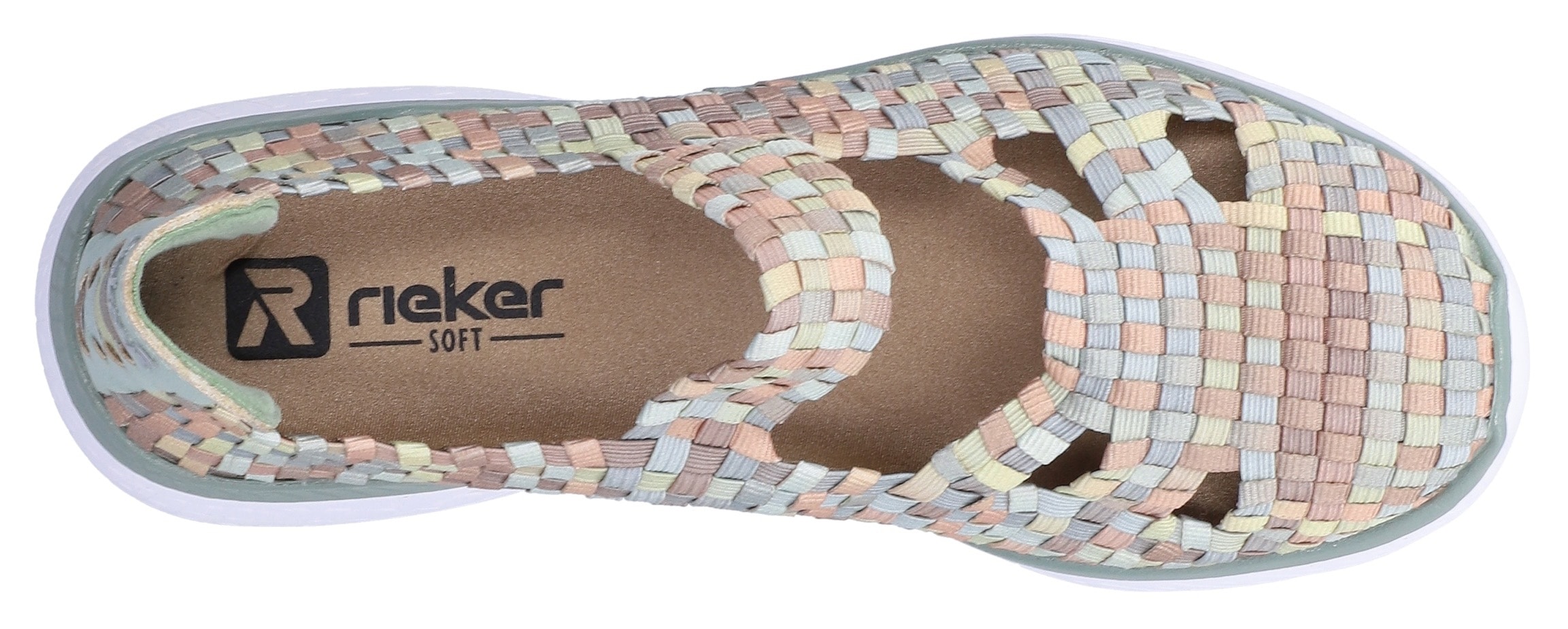 Rieker Riemchenballerina  Slipper, Schlupfschuh mit MemoSoft-Innensohle