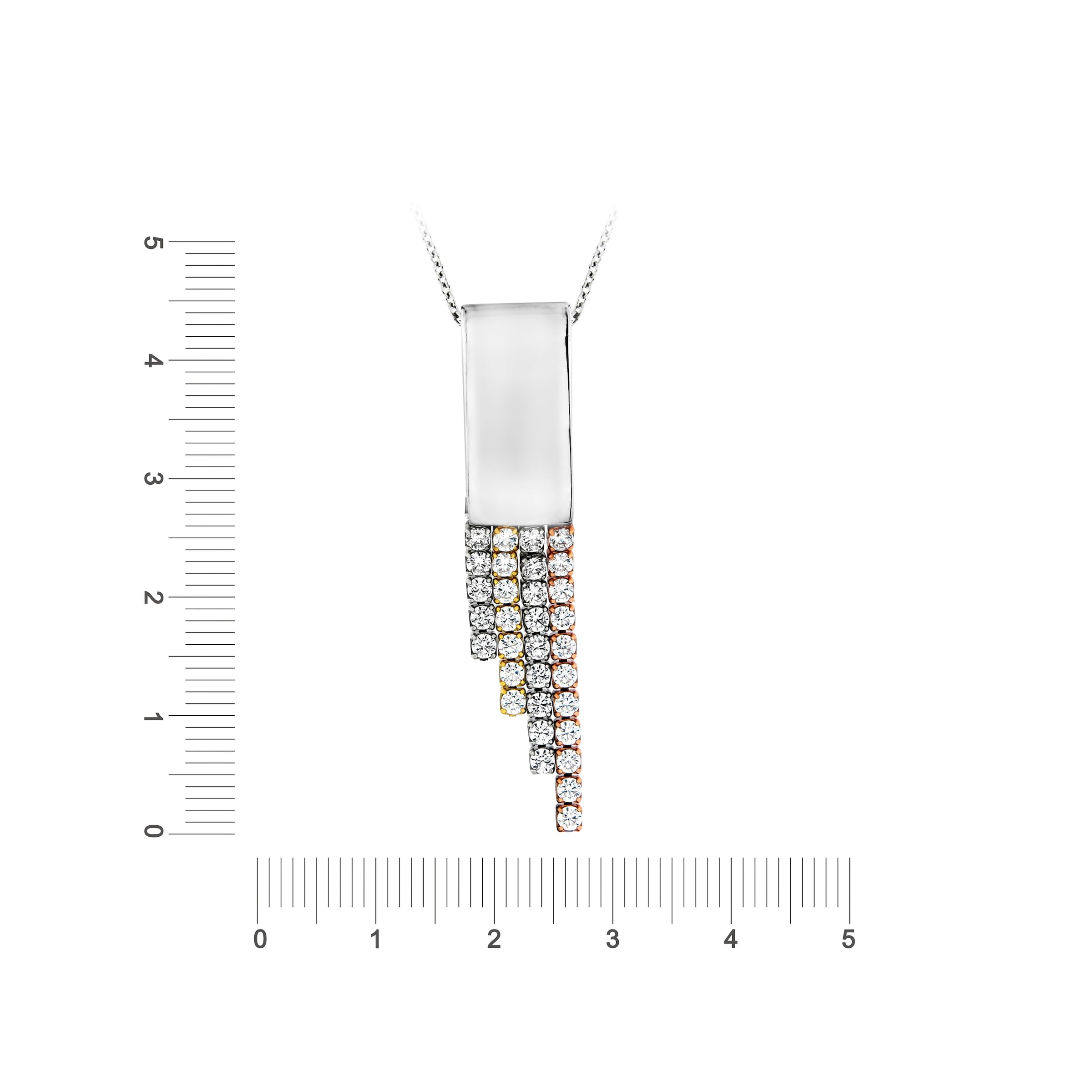 Smart Jewel Kette mit Anhänger »Kette Zirkonia Steine als Behang, Silber 925«