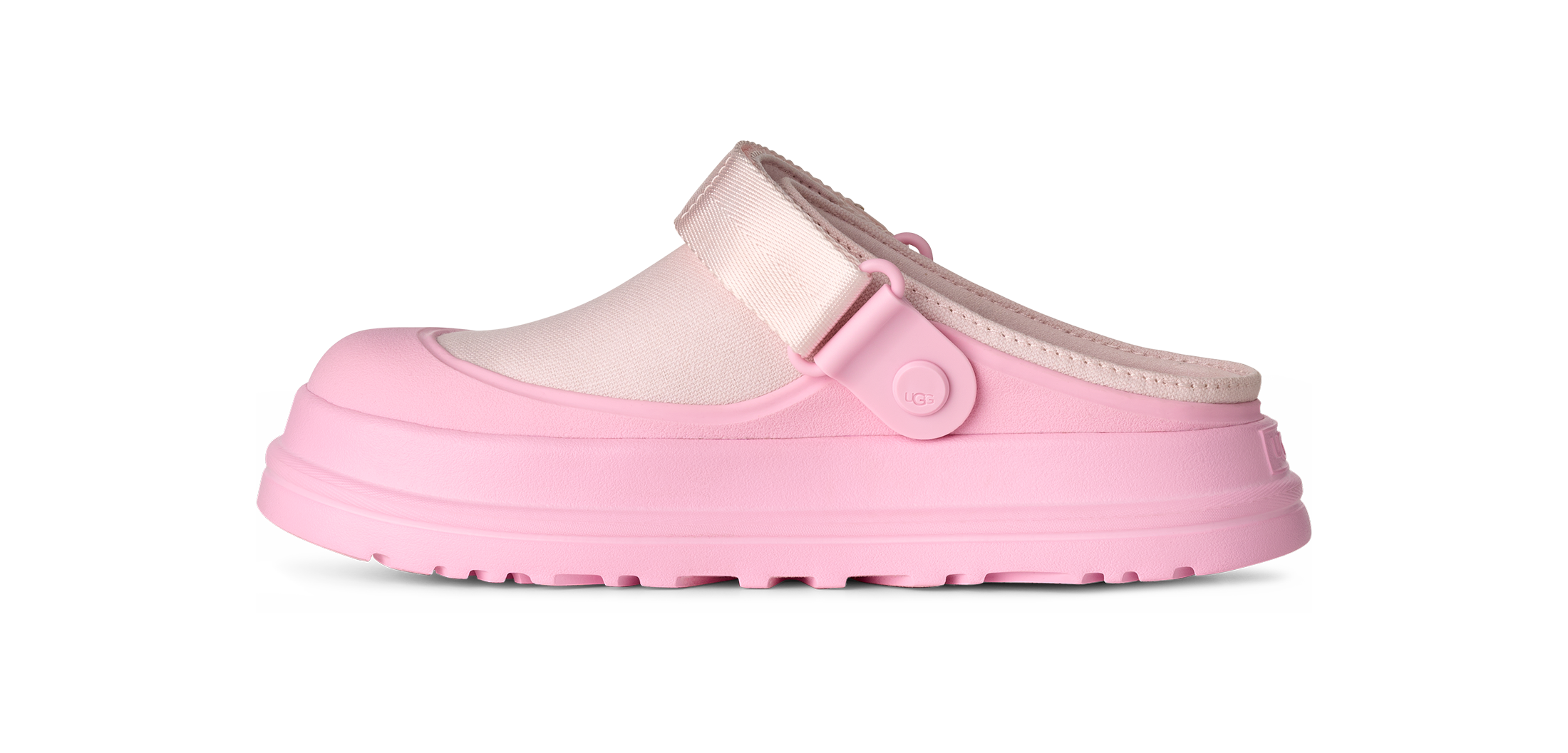 UGG Clog »GOLDDENGLOW CANVAS CLOG«  Sabot, Schlupfschuh mit schwenkbarem Fersenriemen