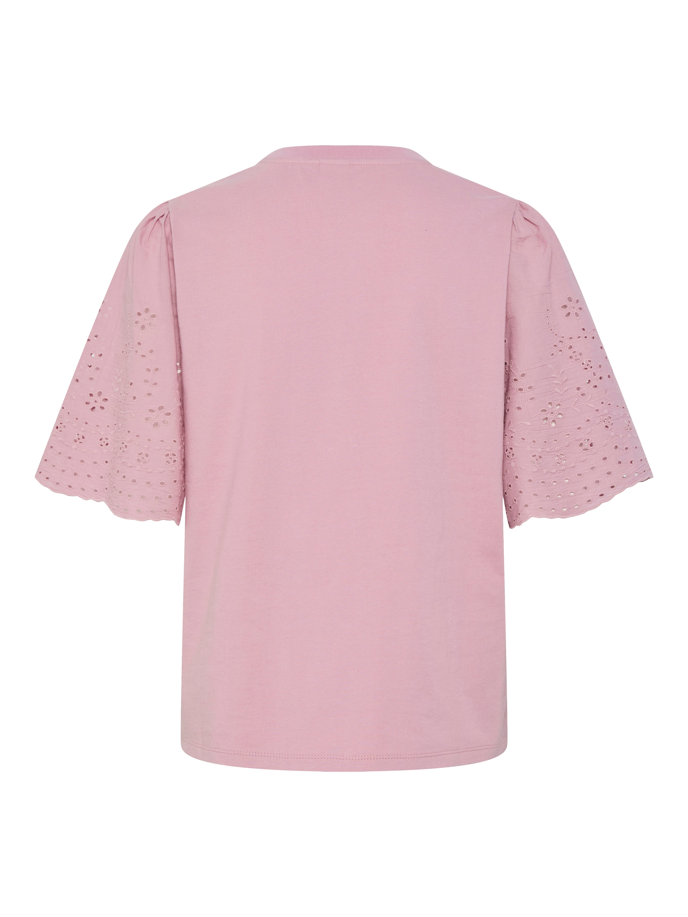 Y.A.S Kurzarmshirt »YASLEX SS TOP W. EMB SLEEVES S. NOOS«, mit Lochstickerei