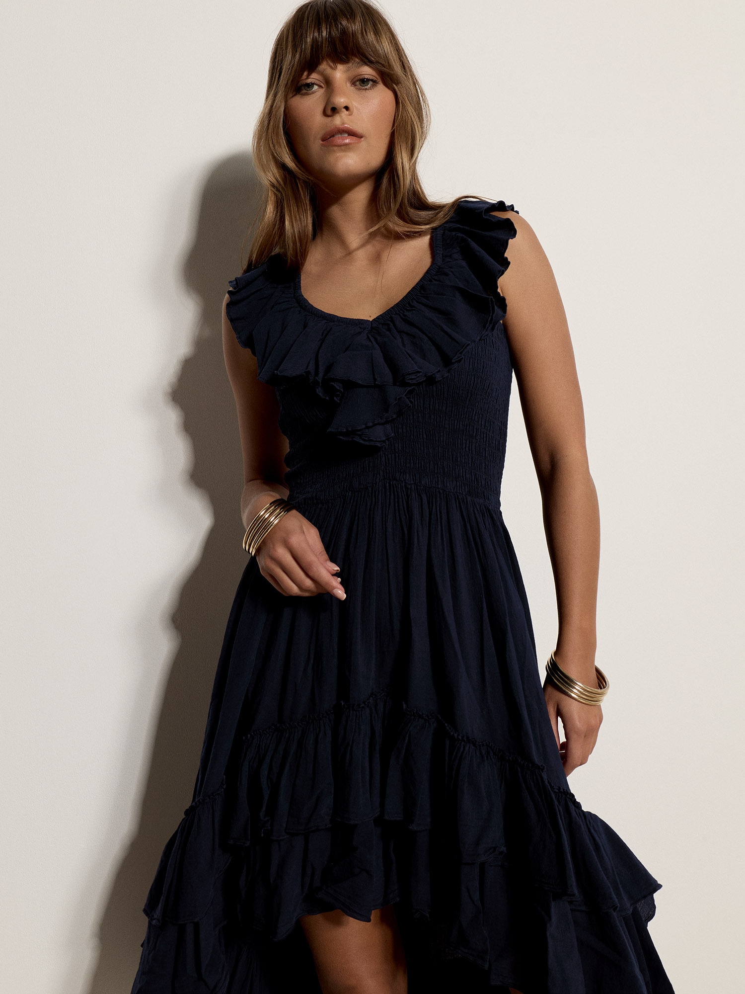 Apricot Midikleid »Minikleid« Rüschen