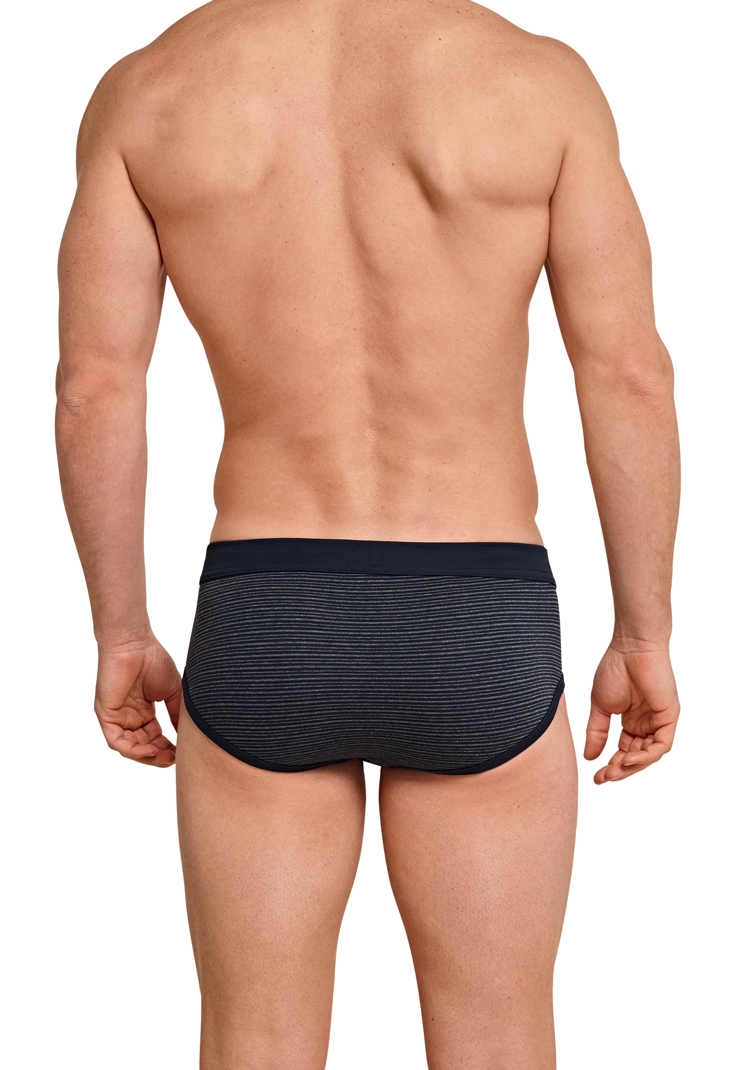 Schiesser Slip »"Original Classics"«, (2er Pack), mit kontrastfarbenem Ringel-Muster