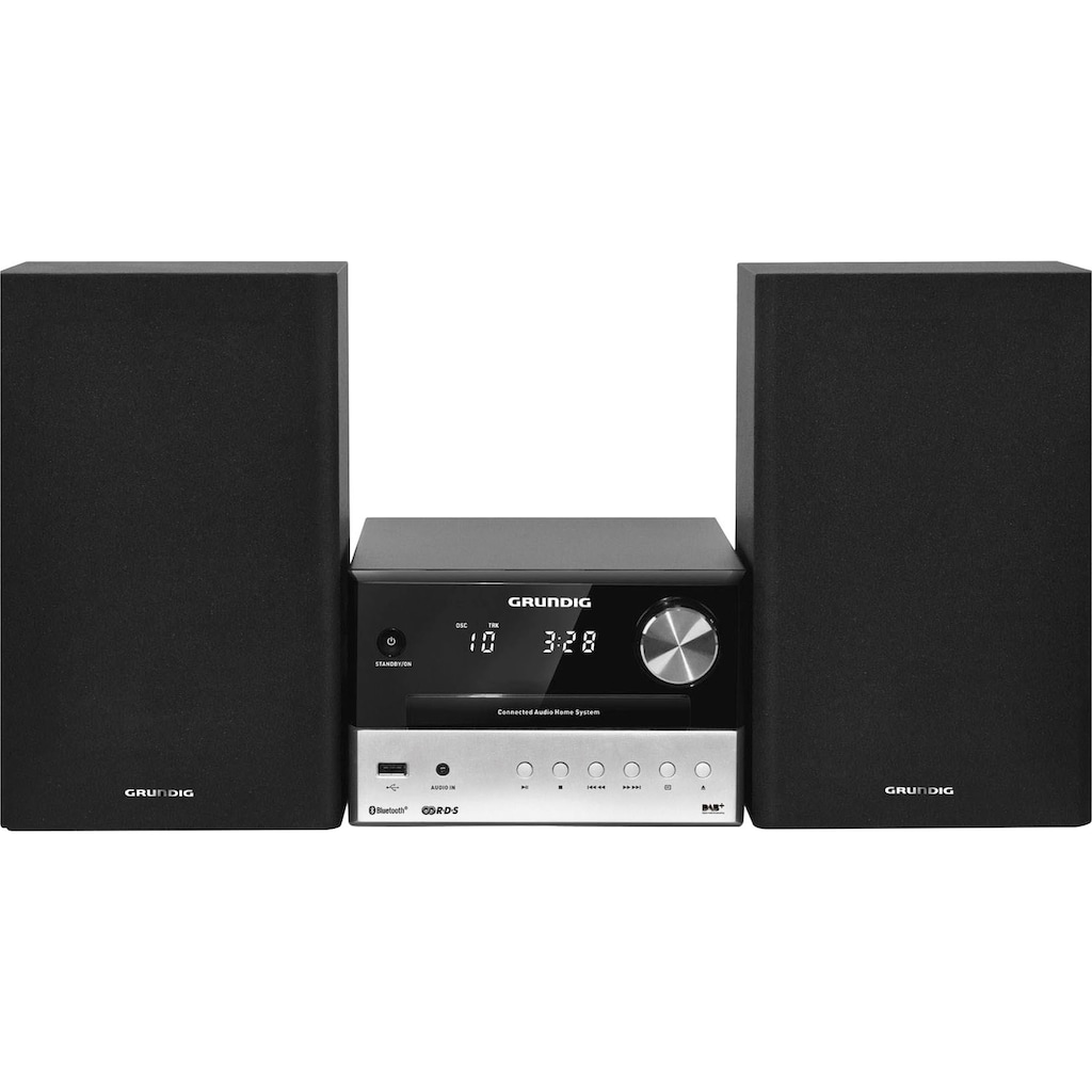 Grundig Microanlage »CMS 3000«, (Bluetooth FM-Tuner mit RDS-Digitalradio (DAB+) 30 W)