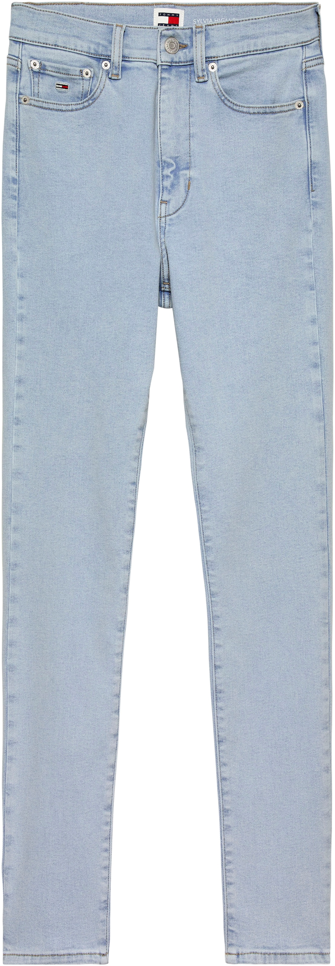 Tommy Jeans Bequeme Jeans »Sylvia Skinny Slim Jeans Hohe Leibhöhe«, mit Ledermarkenlabel
