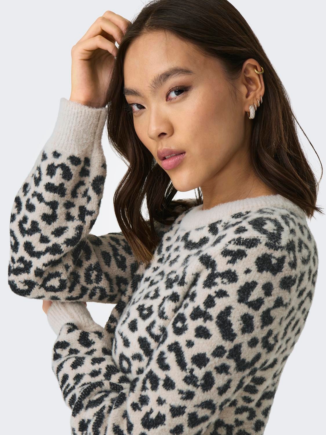 JDY Strickpullover »JDYLORRAINE ANIMAL L/S PULLOVER KNT NOOS«