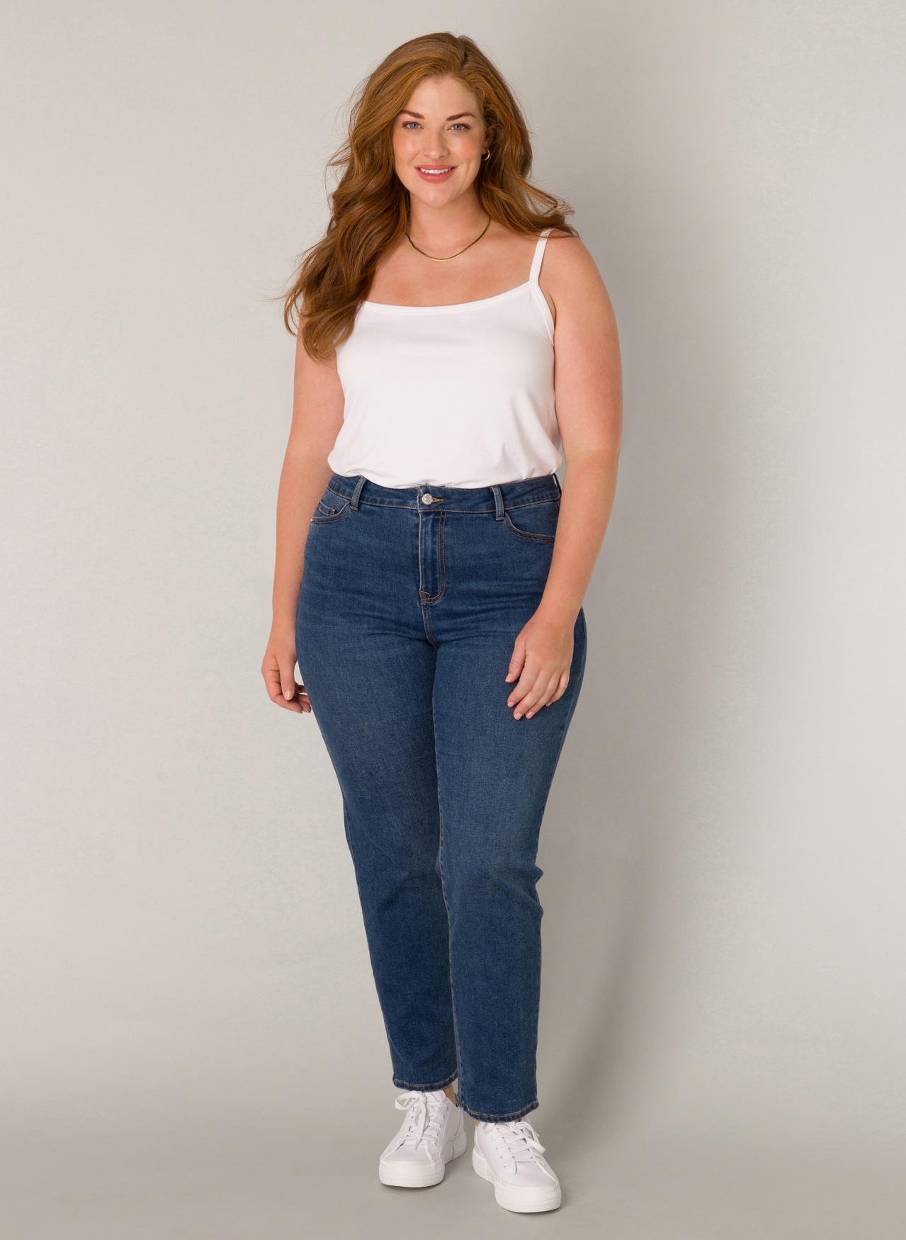 Base Level Curvy Slim-fit-Jeans, in großen Größen