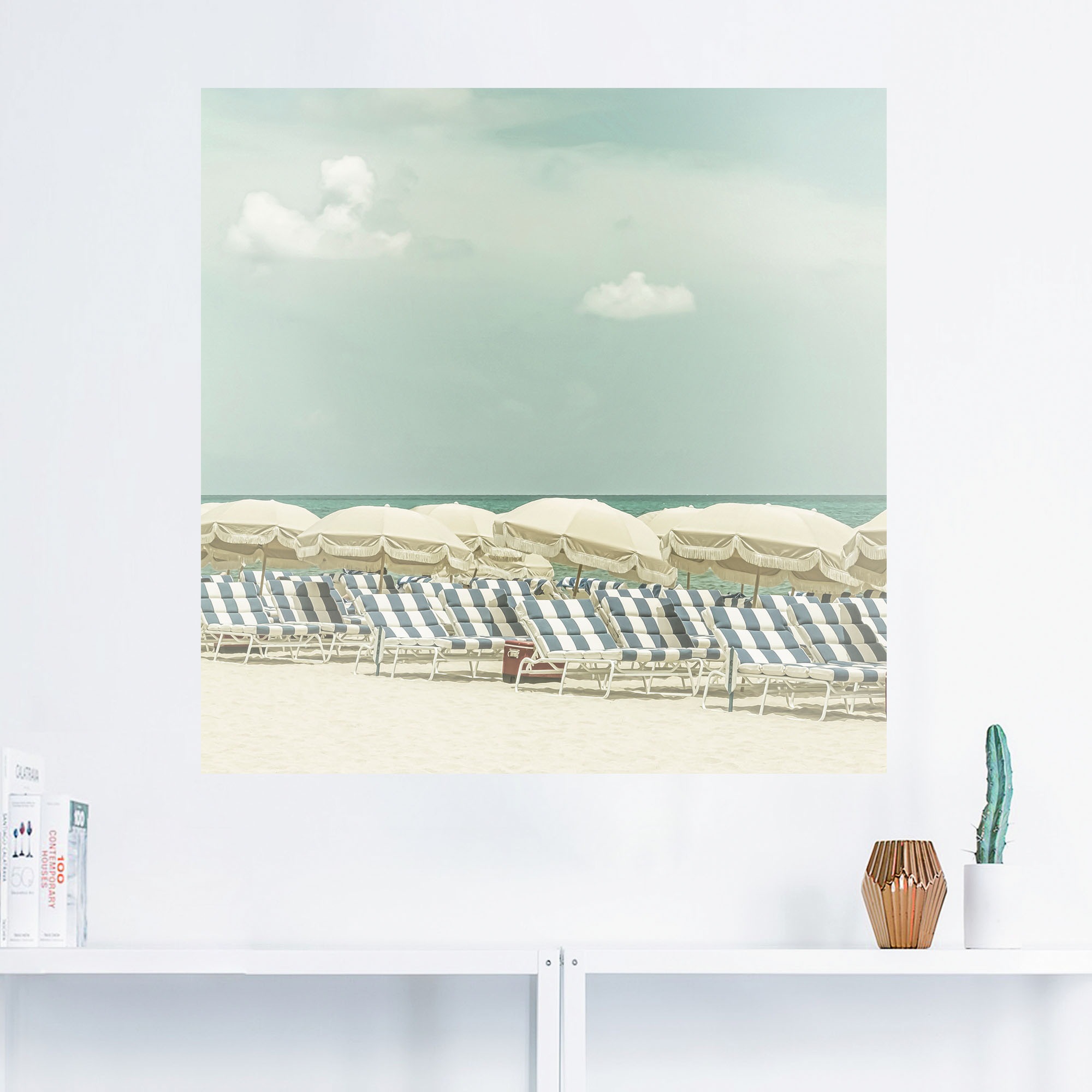 Artland Wandfolie »Vintage Strandidylle«, Strandbilder, (1 St.), selbstklebend