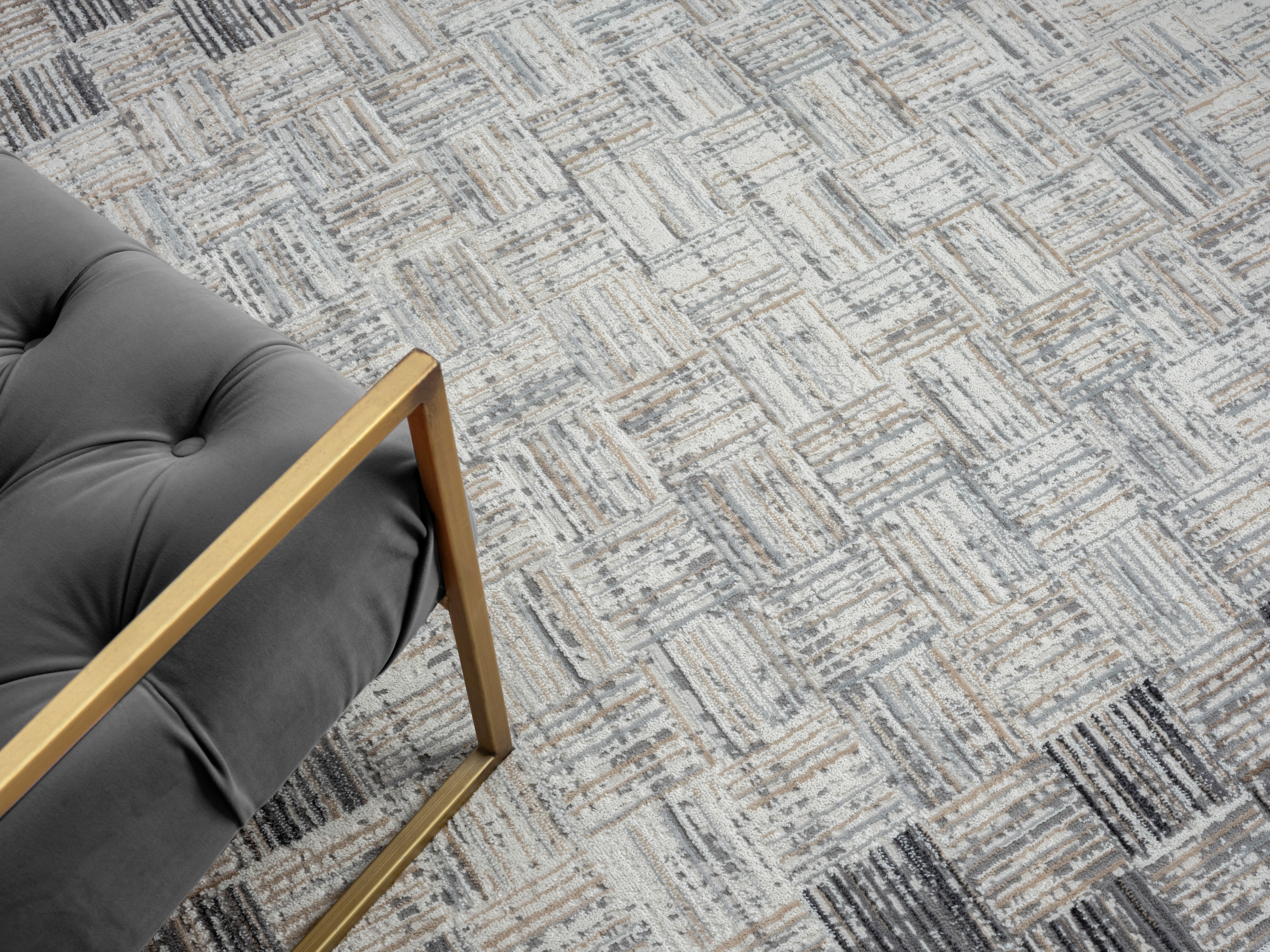 OTTO home Teppich »Yasmin, LAGERRÄUMUNG!« rechteckig 8 mm Höhe Kurzflor, modernes Design, mit Bordüre, pflegeleicht, Wohnzimmer