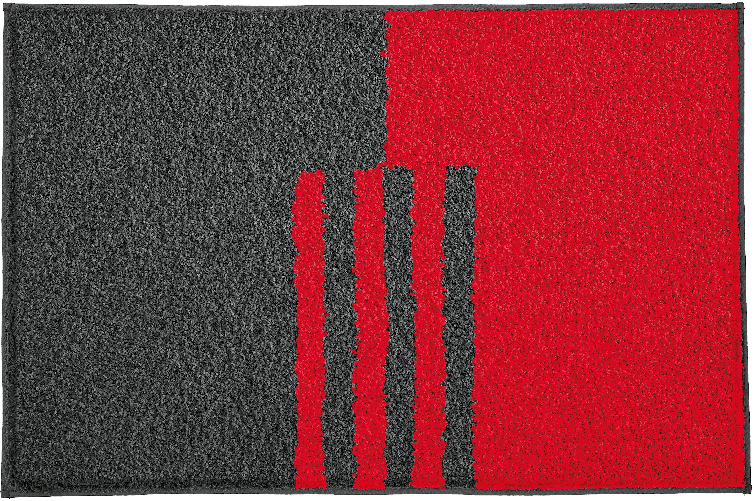 Kleine Wolke Badematte »»Dynamic«« Höhe 20 mm rutschhemmend beschichtet fußbodenheizungsgeeignet Badteppich, modernes geometrisches Design