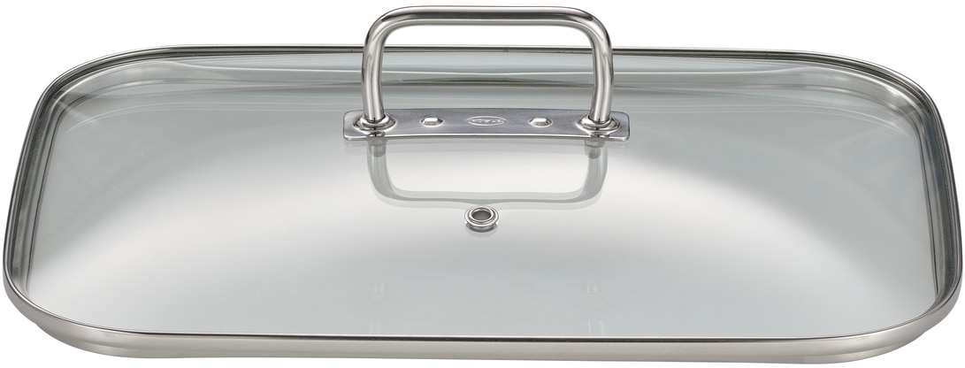RÖSLE Bräter »EXPERTISO«, Edelstahl 18/10, (1 tlg.), mit Glasdeckel, spülmaschinen- und induktionsgeeignet, Füllmenge 6,5 l