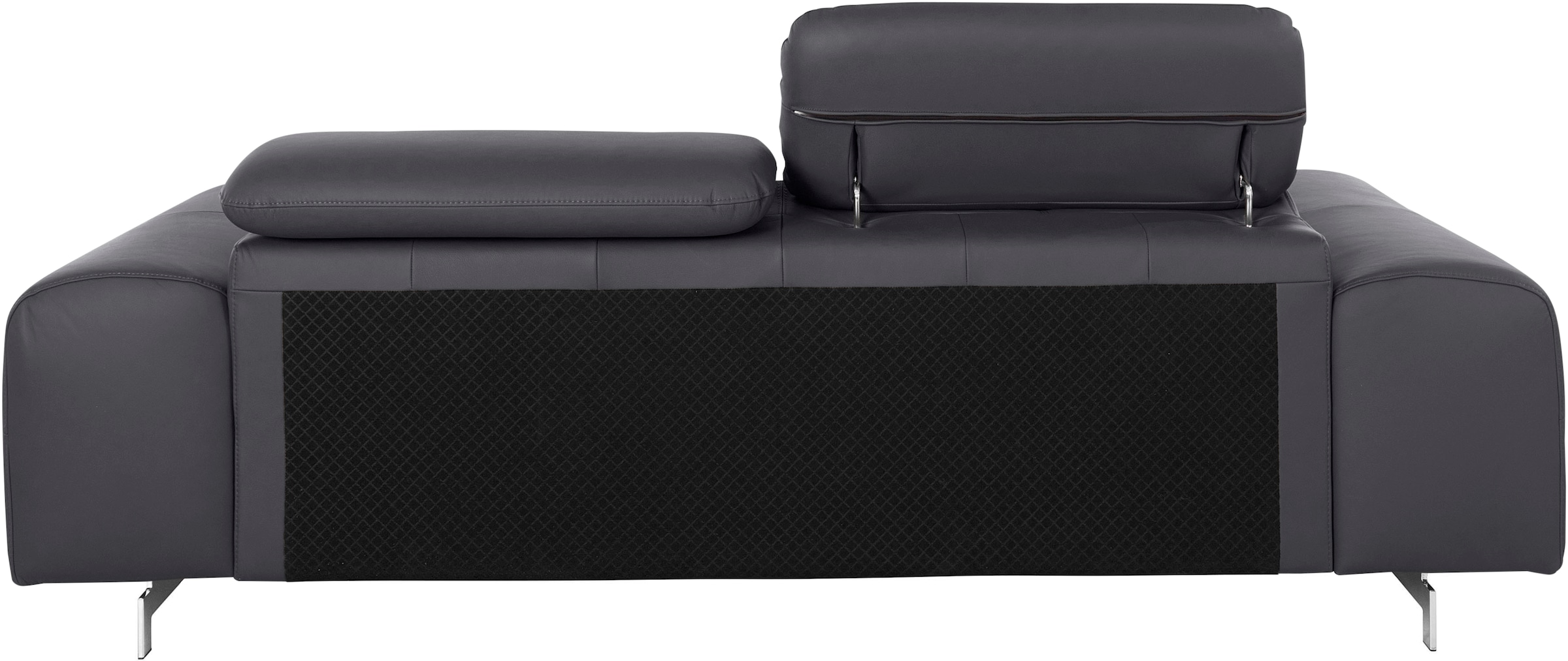 COTTA 3-Sitzer »Chef«, Big-Sofa mit Kopfteilverstellung, edle Metallkufen