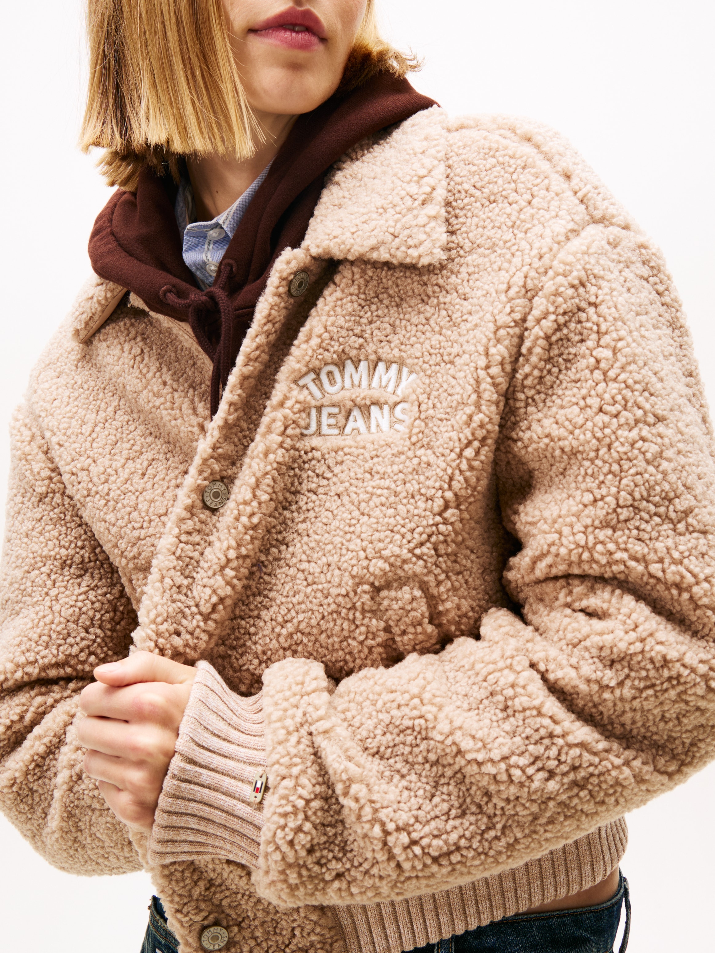 Tommy Jeans Plüschjacke »TJW TEDDY VARSITY BOMBER«