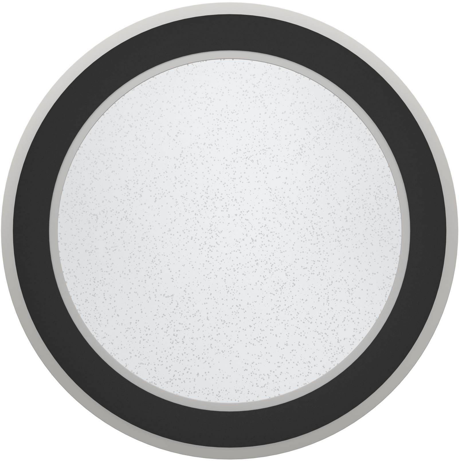 EGLO Deckenleuchte »Macchoni Deckenlampe, Kristall Deckenleuchte mit Fernbedienung, Lampe« LED-Modul 1 Stk. Kaltweiß | Neutralweiß | Warmweiß Wand-/Deckenleuchte - H5 x Ø38 cm - schwarz, weiß - 20W inkl.