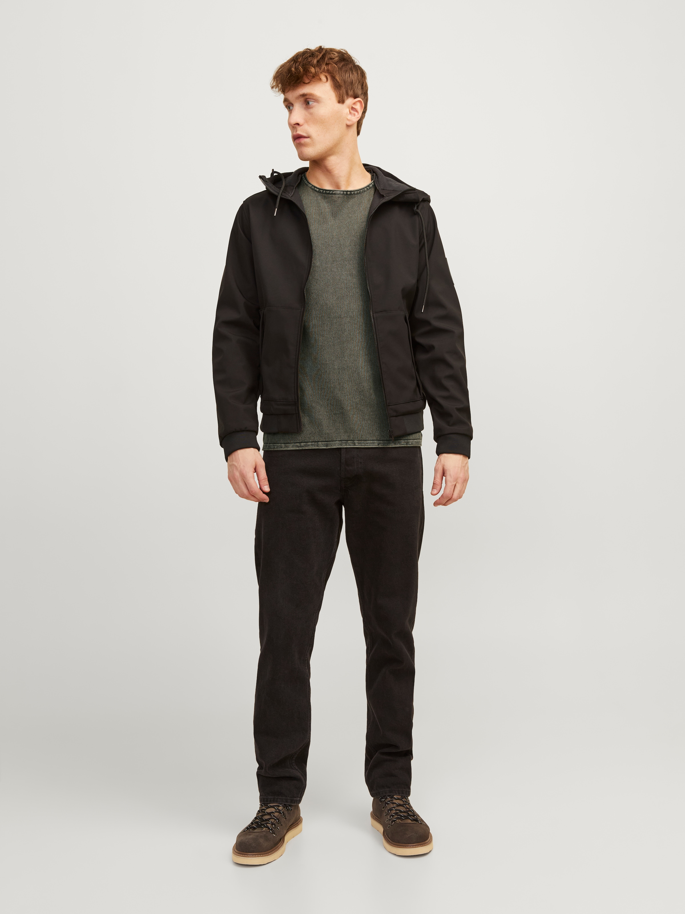 Jack & Jones Rundhalspullover »JJELEO KNIT CREW NECK NOOS« Baumwolle, regular fit