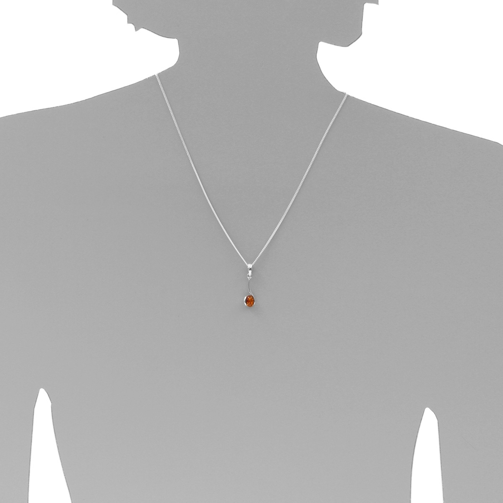 OSTSEE-SCHMUCK Kette mit Anhänger »- Lennja klein - Silber 925/000 - Bernstein«