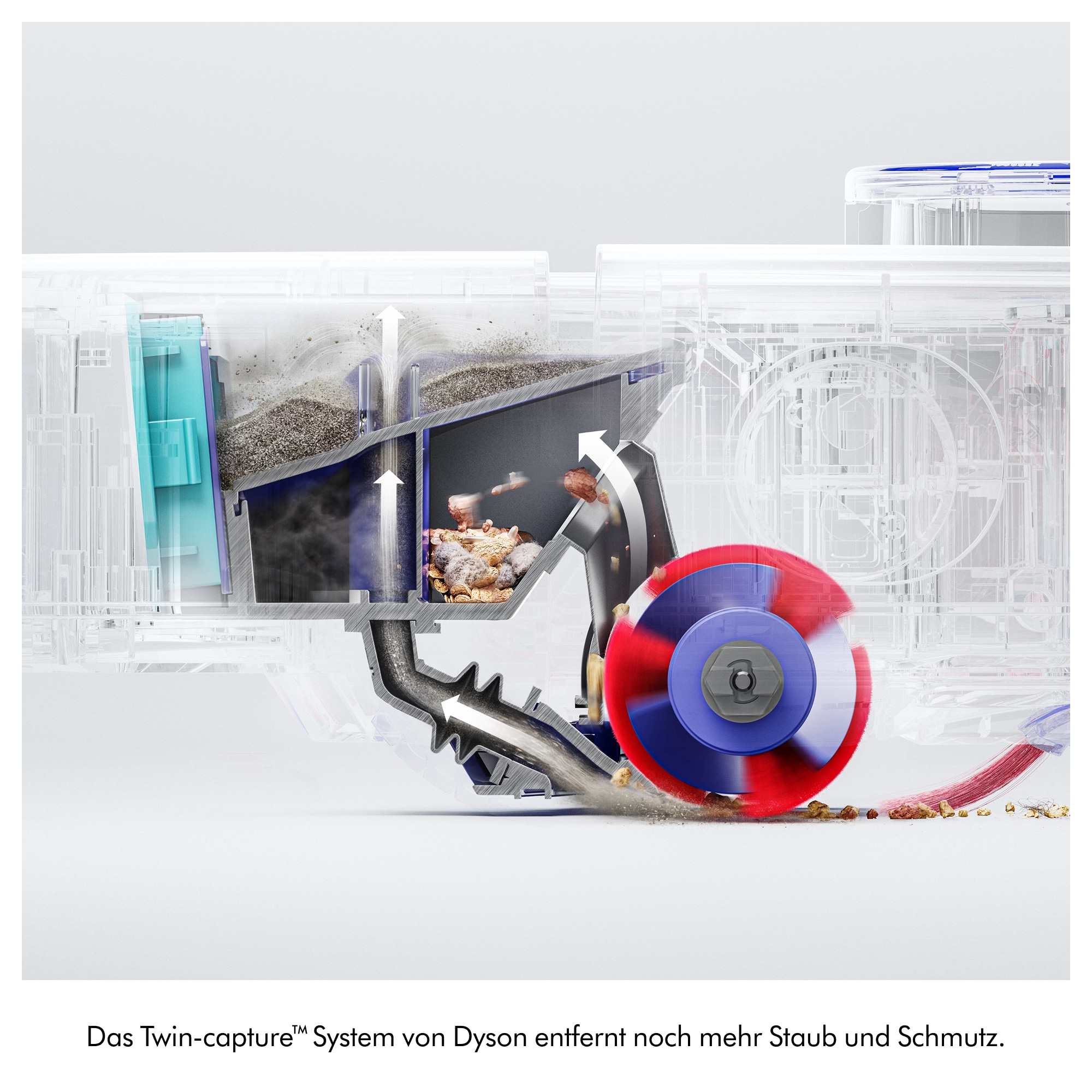 DYSON Saugroboter »Dyson R1 Nurovi™ Dry Saugroboter« 21.000 Pa Saugleistung; Twin-capture™-System; LiDAR-Kartierung