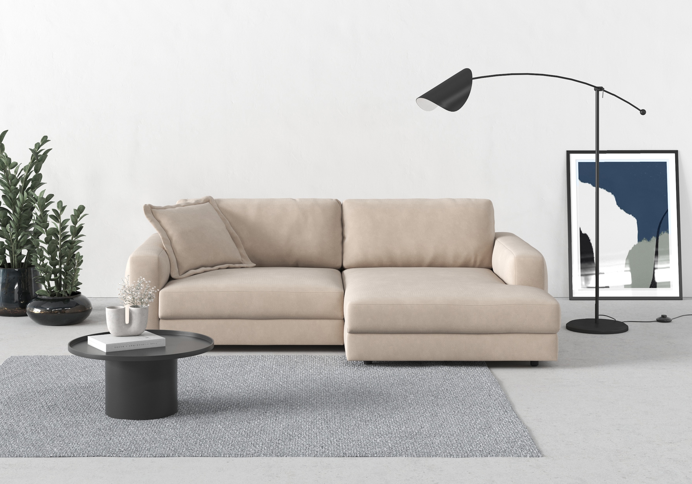 TRENDMANUFAKTUR Ecksofa »Bourbon«, (2 St.), mit extra hohem Sitzkomfort, auch in Cord erhältlich