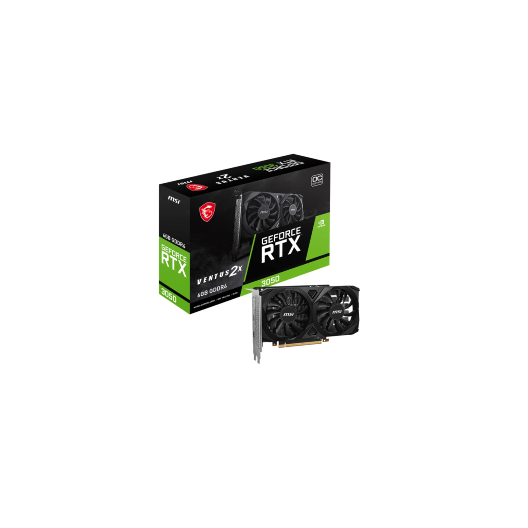 Grafikkarte »Geforce RTX 3050 VENTUS 2X 6G OC«