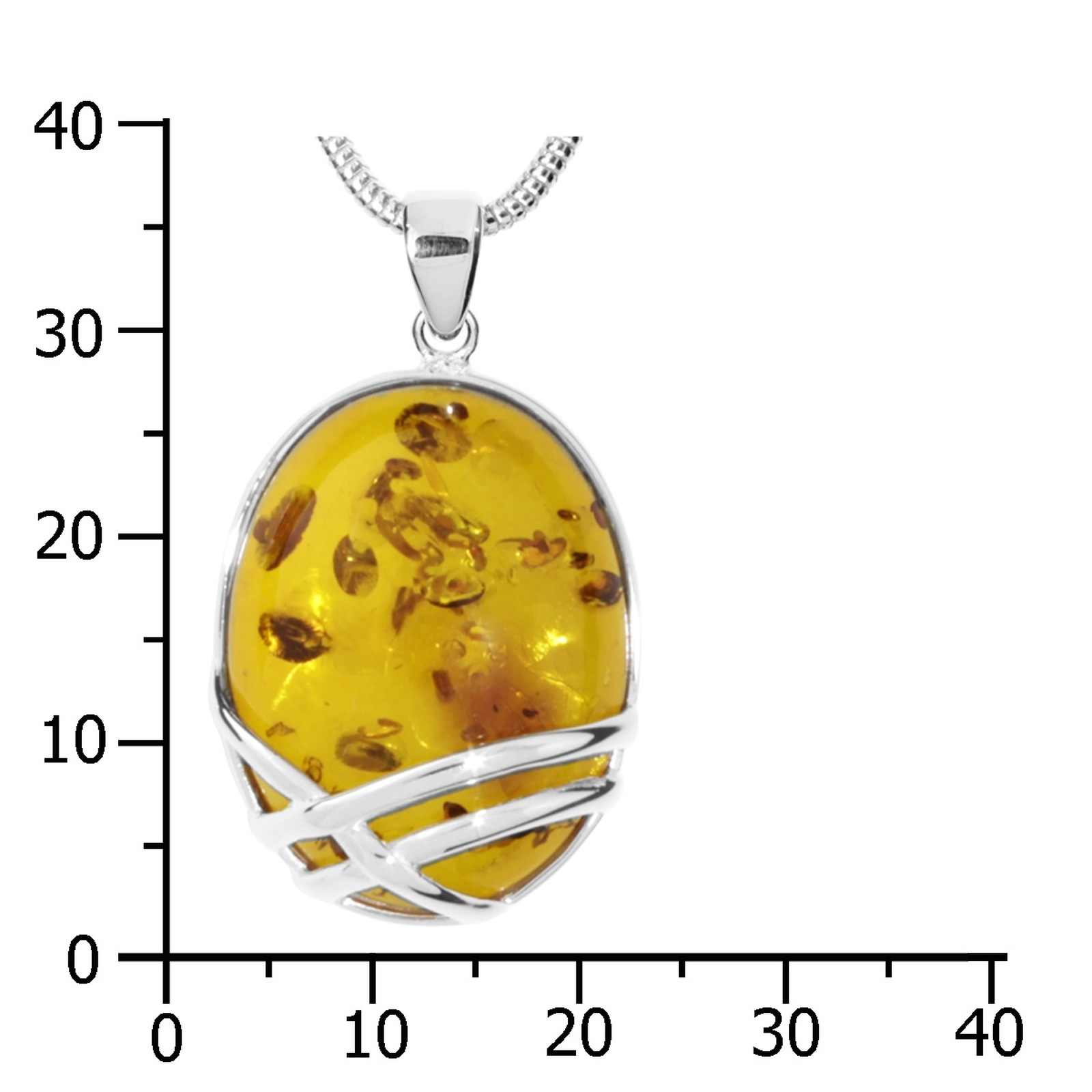 OSTSEE-SCHMUCK Kette mit Anhänger »- Hedra - Silber 925/000 - Bernstein«