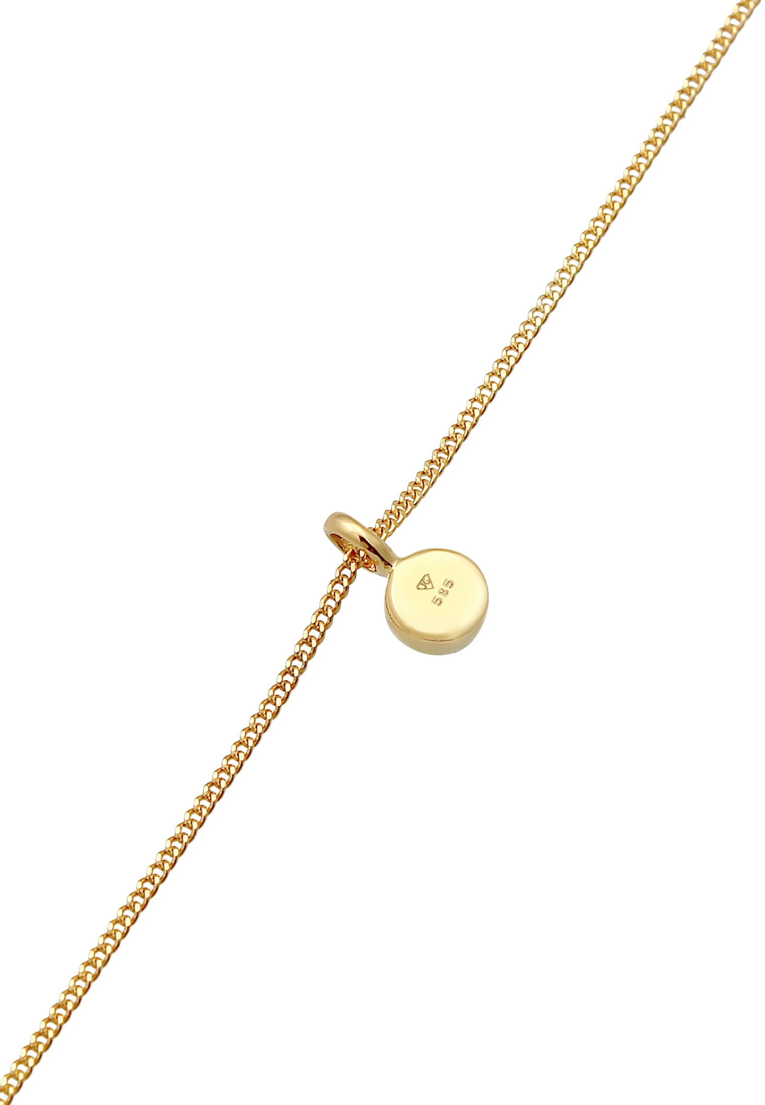 Elli Premium Choker »Halskette Choker Mondstein Anhänger 585 Gelbgold«