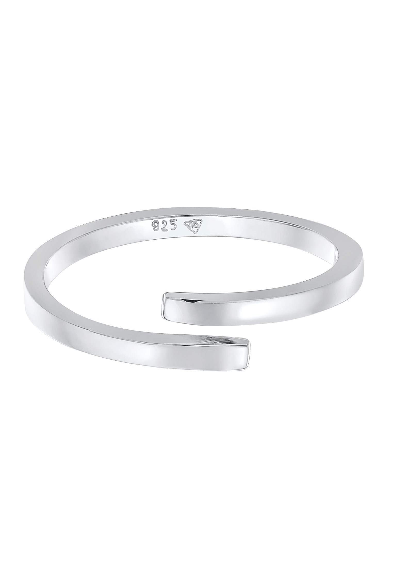 Elli Silberring »Ring Wickelring Offen Statement Geo 925 Silber«