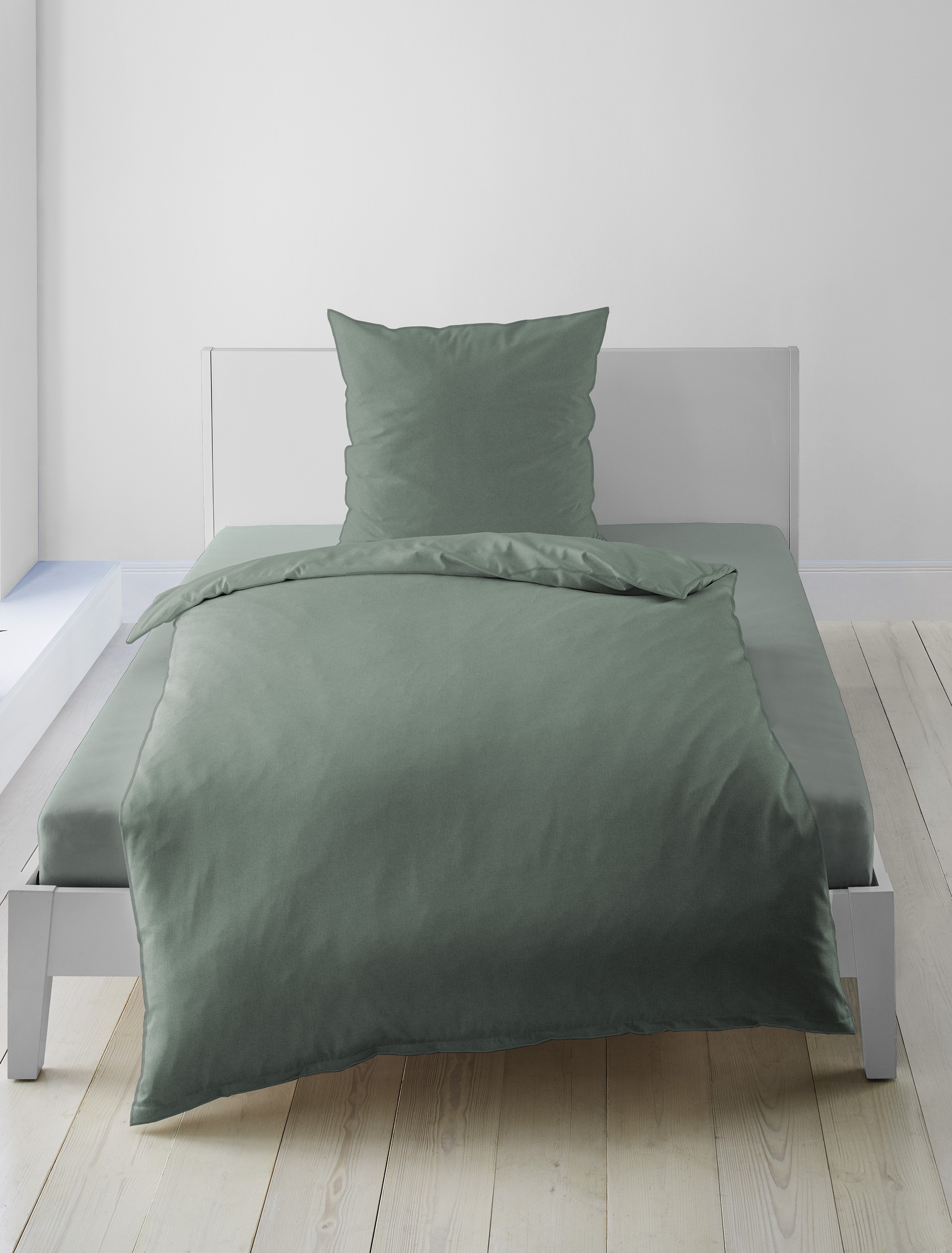 BIERBAUM Bettwäsche »Bettwäsche 3002« 2 Renforce stone washed, 100 % Baumwolle, soft touch