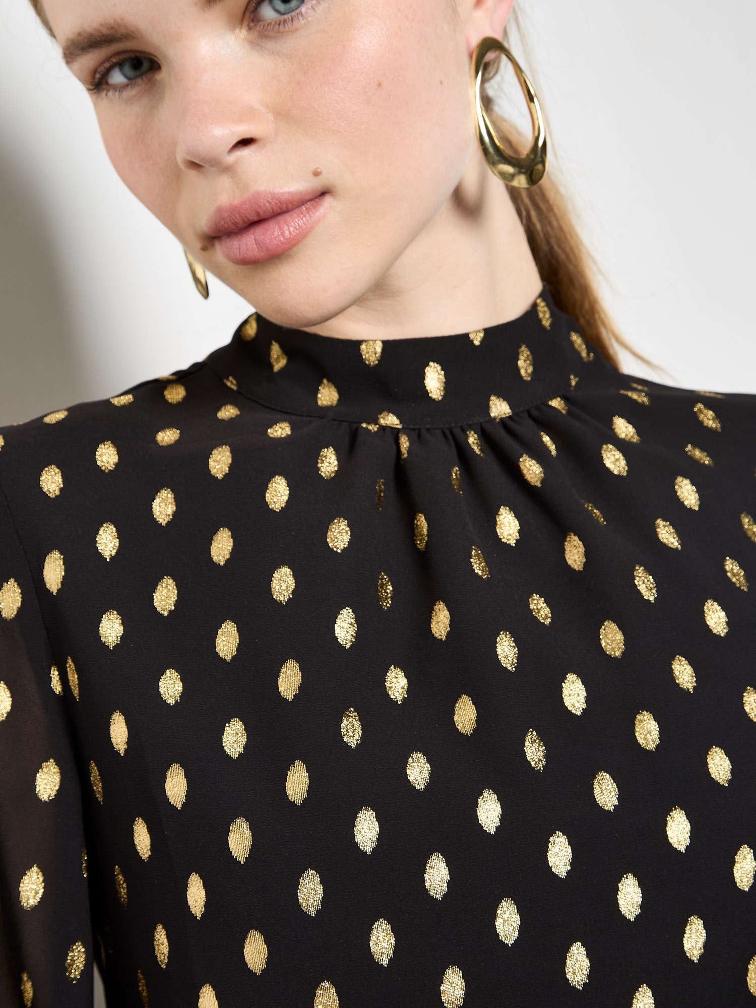 Apricot Klassische Bluse »Blusentop« mit Goldfoliendruck