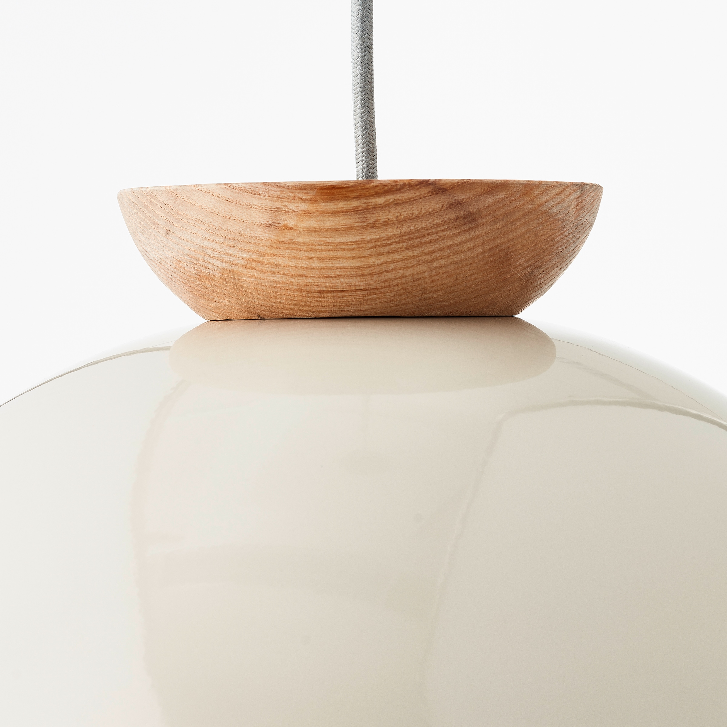 Brilliant Pendelleuchte »Nalam«, 1 flammig, Leuchtmittel E27 | ohne Leuchtmittel, 174,5 x 35 cm, 1 x E27, kürzbar, Metall/Holz, grau