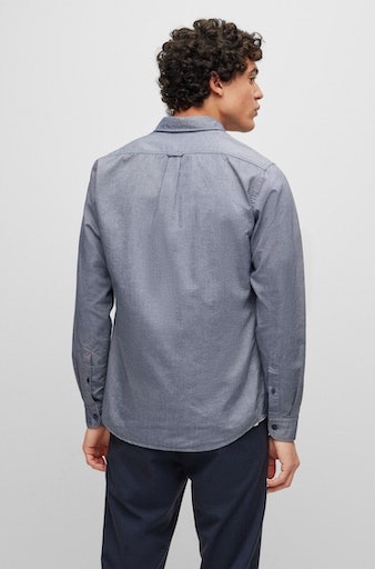 BOSS ORANGE Langarmshirt »Rickert«, (1 tlg.), mit Label-Stickerei auf der Brust