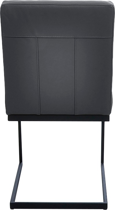 K+W Komfort & Wohnen Freischwinger () 1 Stk.Freischwingergestell aus Vierkantrohr schwarz, hoher Sitzkomfort