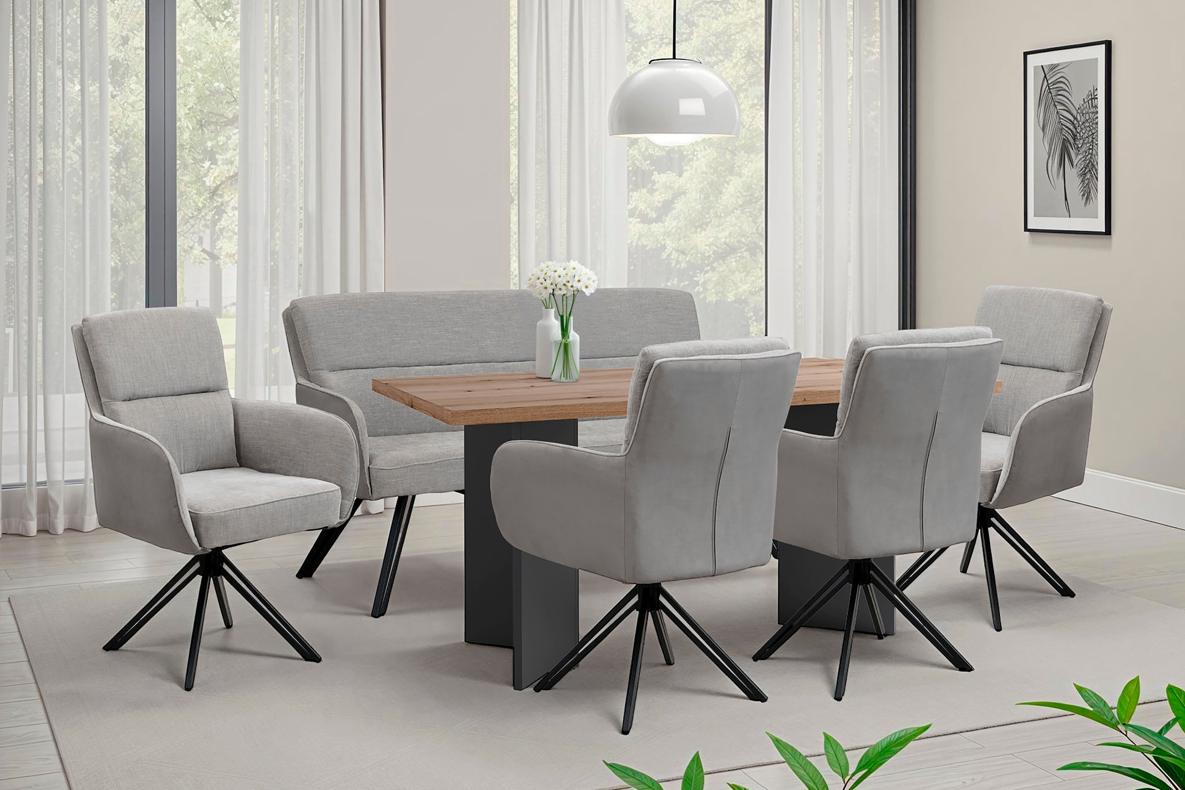 byLIVING Sitzbank »Tino« 1 Stk. tlg. mit Federkernpolsterung in 140 oder 160cm, hochwertige Polsterbezüge