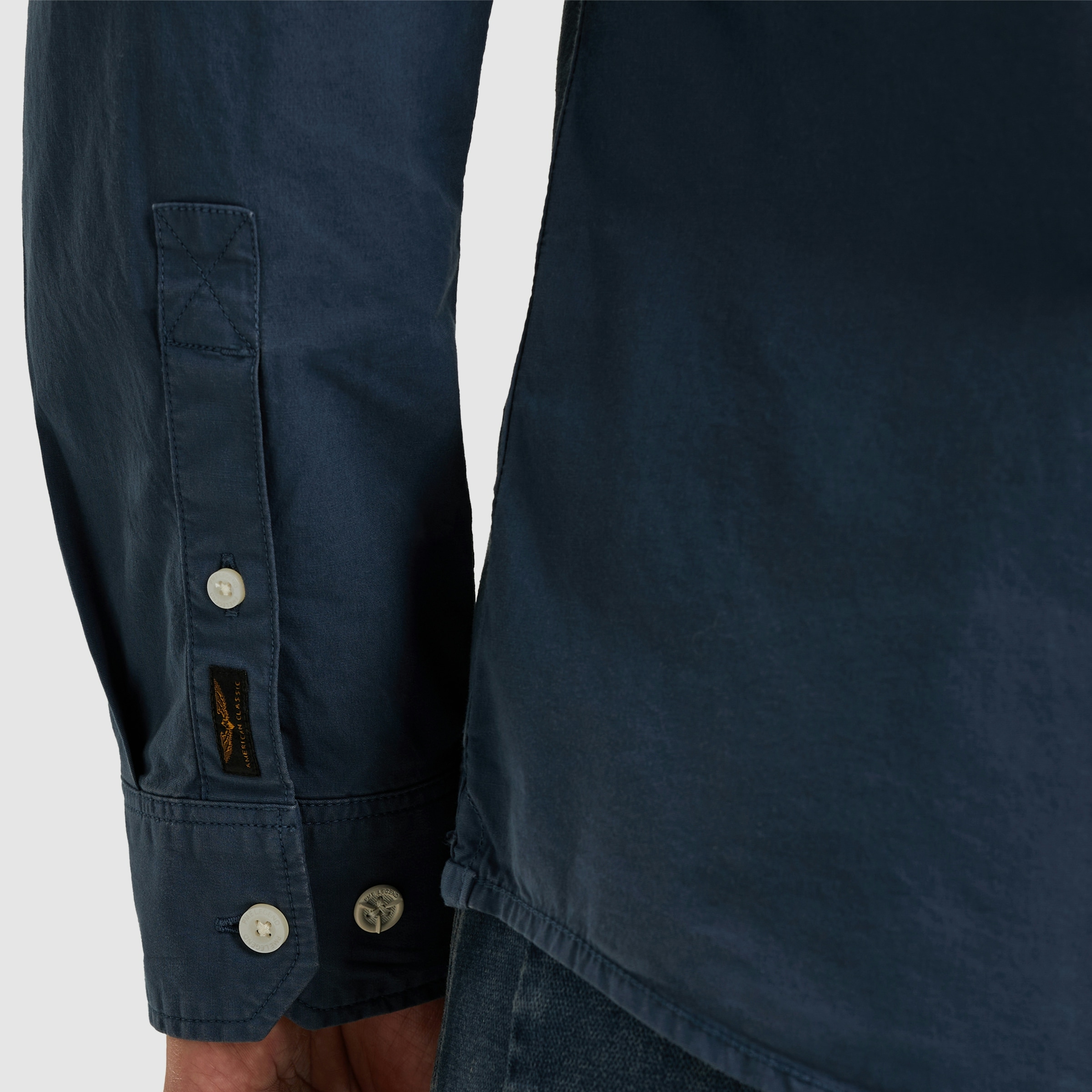PME LEGEND Langarmhemd, mit Logo Stickerei