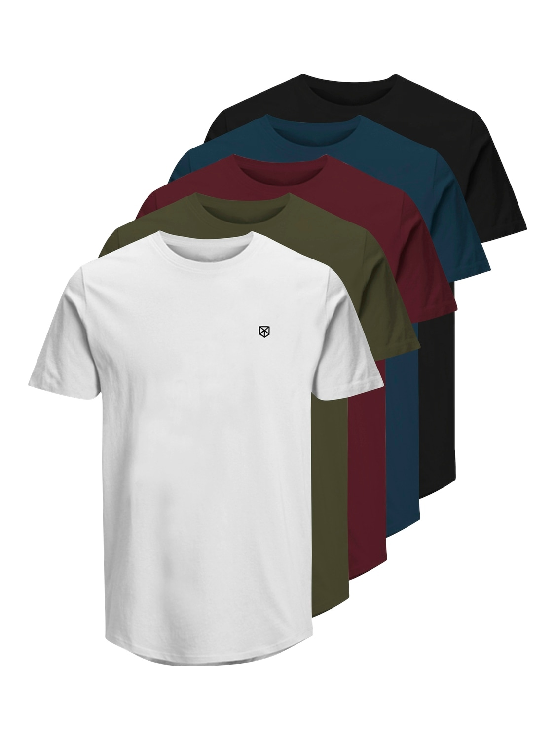 T-Shirt »JPRBLABRODY TEE SS CREW NECK 5PK MP«, (Packung, 5 tlg., 5er-Pack)