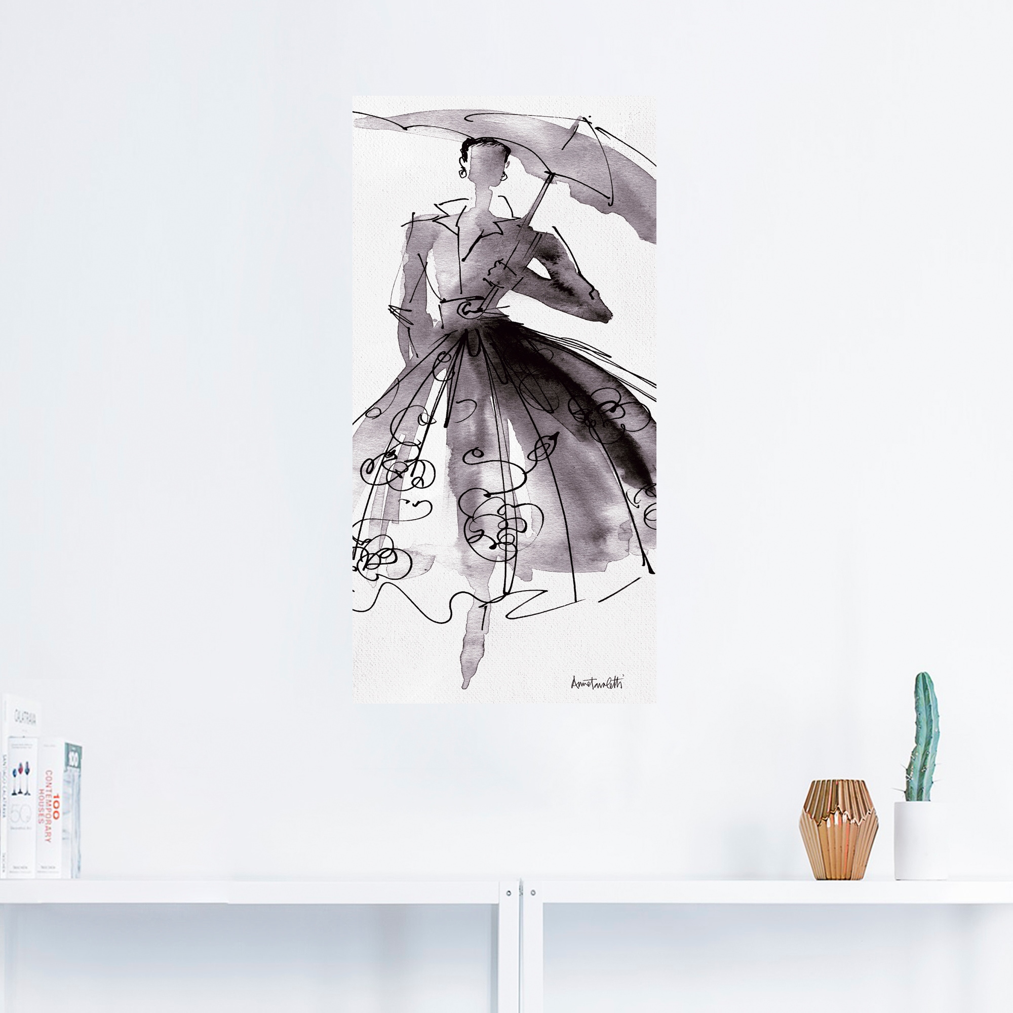 Artland Wandbild »Mode Skizzenbuch VI«, Mode, (1 St.), als Leinwandbild, Poster, Wandaufkleber in verschied. Größen