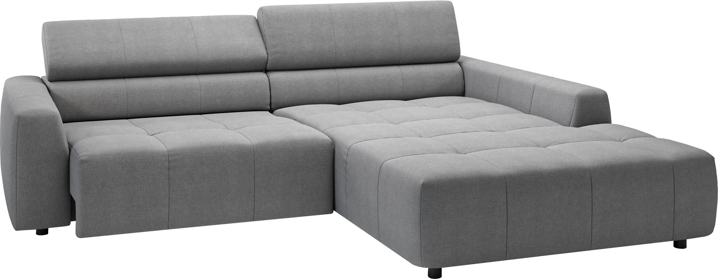 3C Candy Ecksofa »Denver auch mit Cord- und Easy care-Bezug, Kopfteilverstellung L-Form«, wahlweise. mit motorischer Sitztiefenverstellung