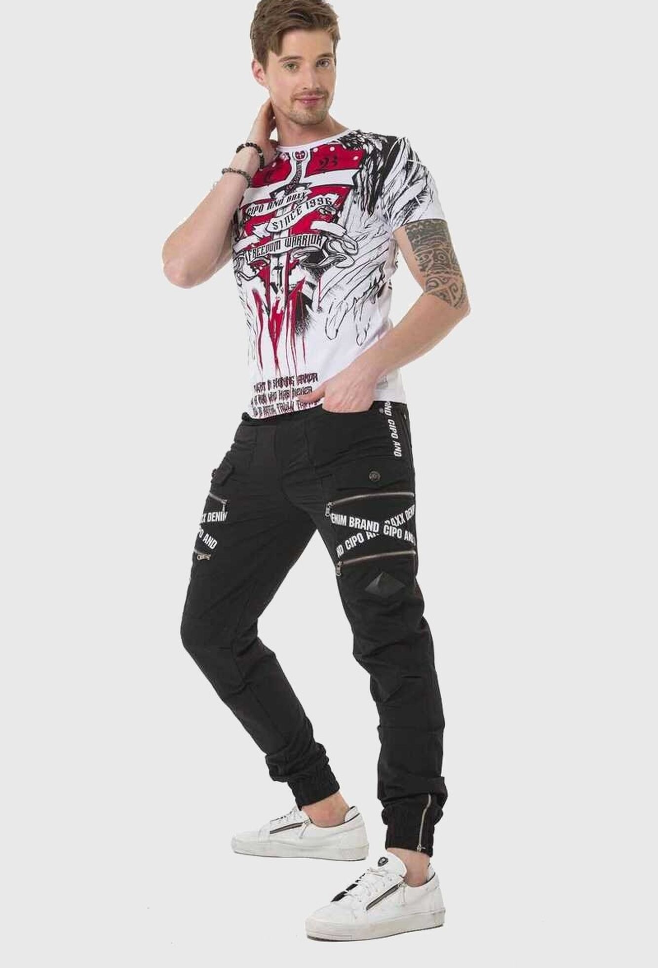 Cipo & Baxx Cargohose »Cipo & Baxx Hose«  mit Trendigen Markenschriftzügen