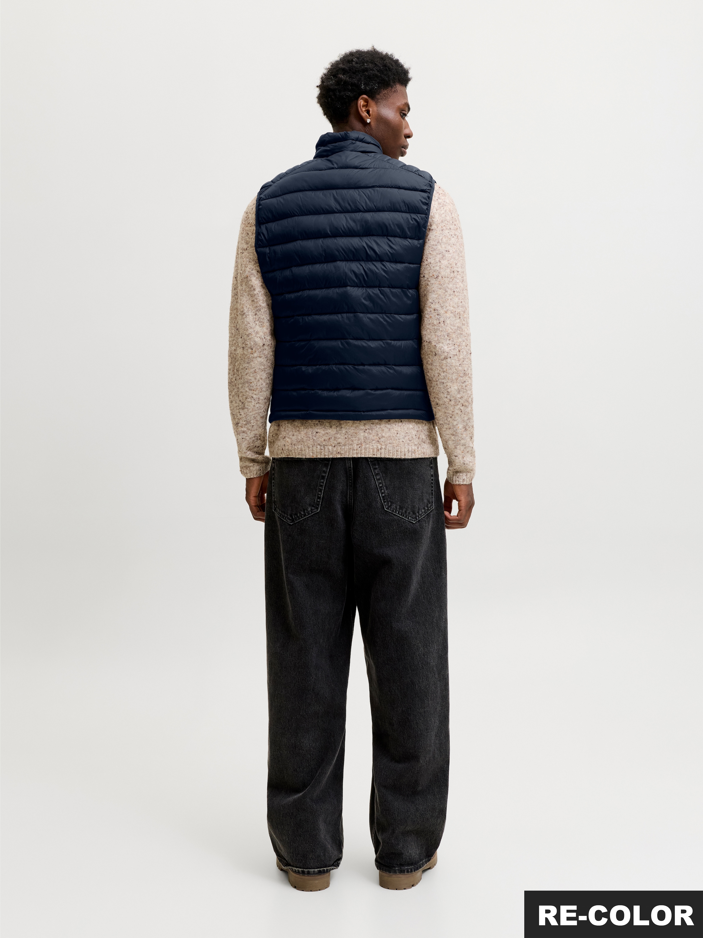 Jack & Jones Steppweste »JJEKINGSLEY LIGHT BODYWARMER COLLAR NOOS« Kunstfaser, regular fit