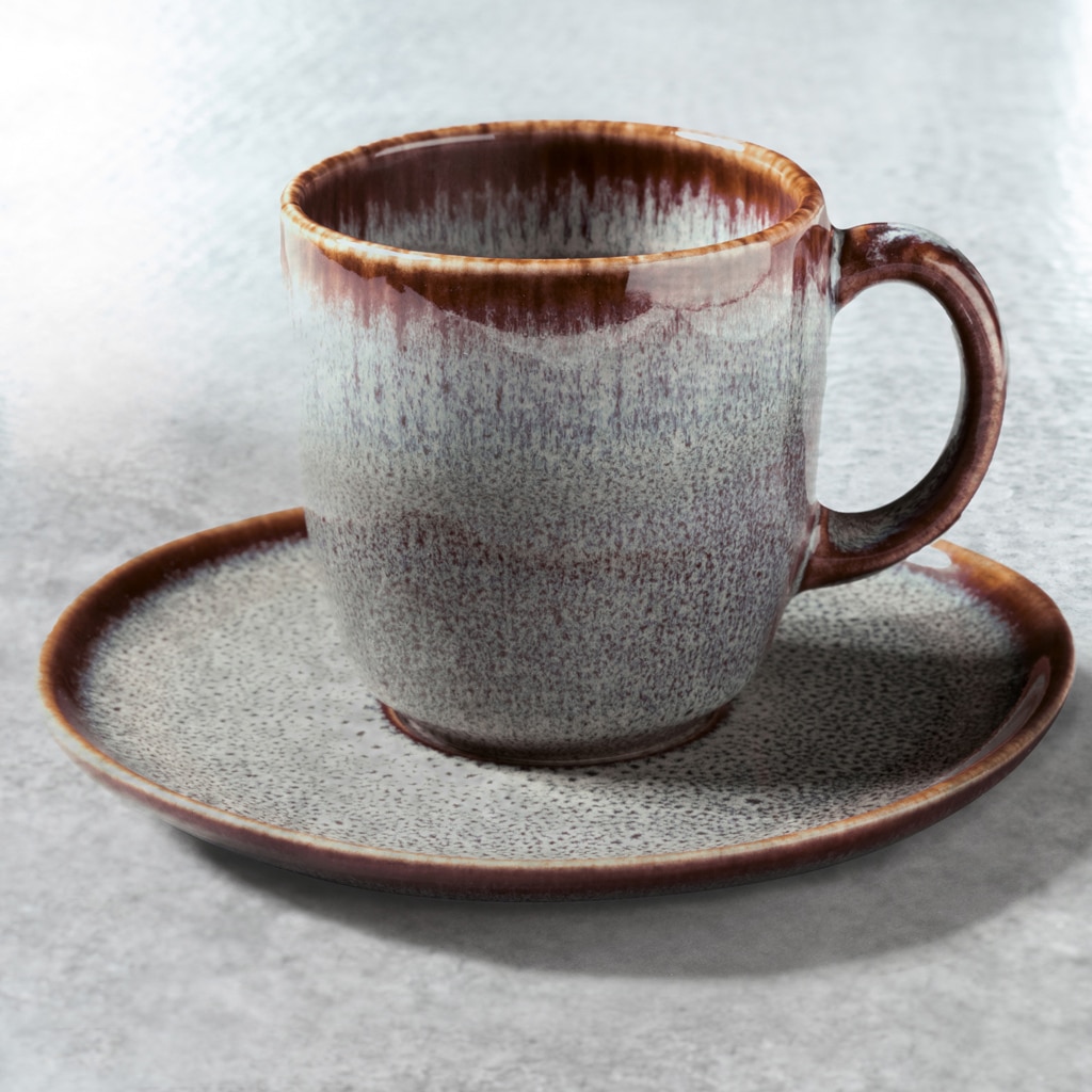 like. by Villeroy & Boch Tasse »Kaffeetassen mit Untertassen Lave 190 ml 6er Set«