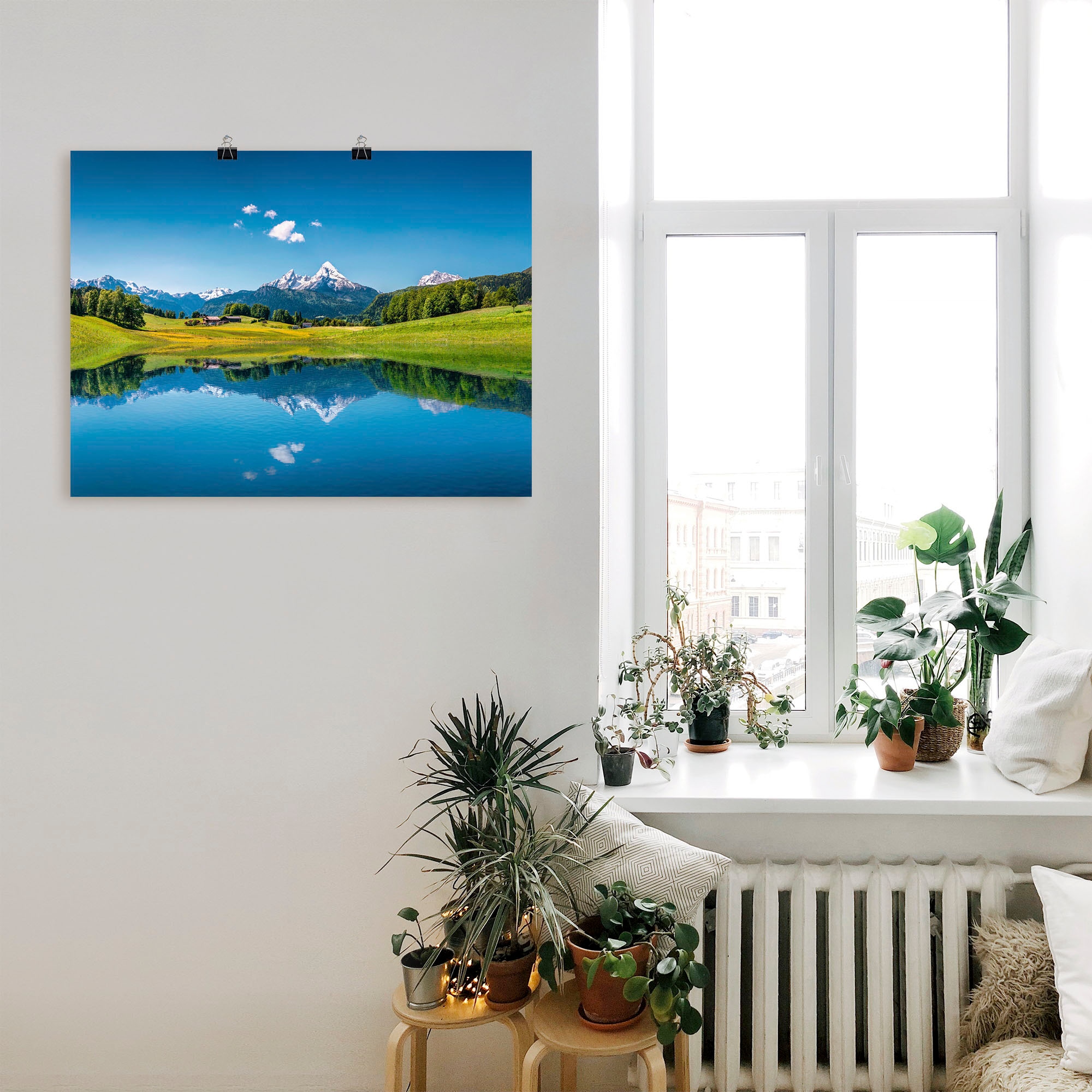 Artland Wandbild »Landschaft in den Alpen« Berge 1 Stk. tlg. als Leinwandbild, Poster in verschied. Größen