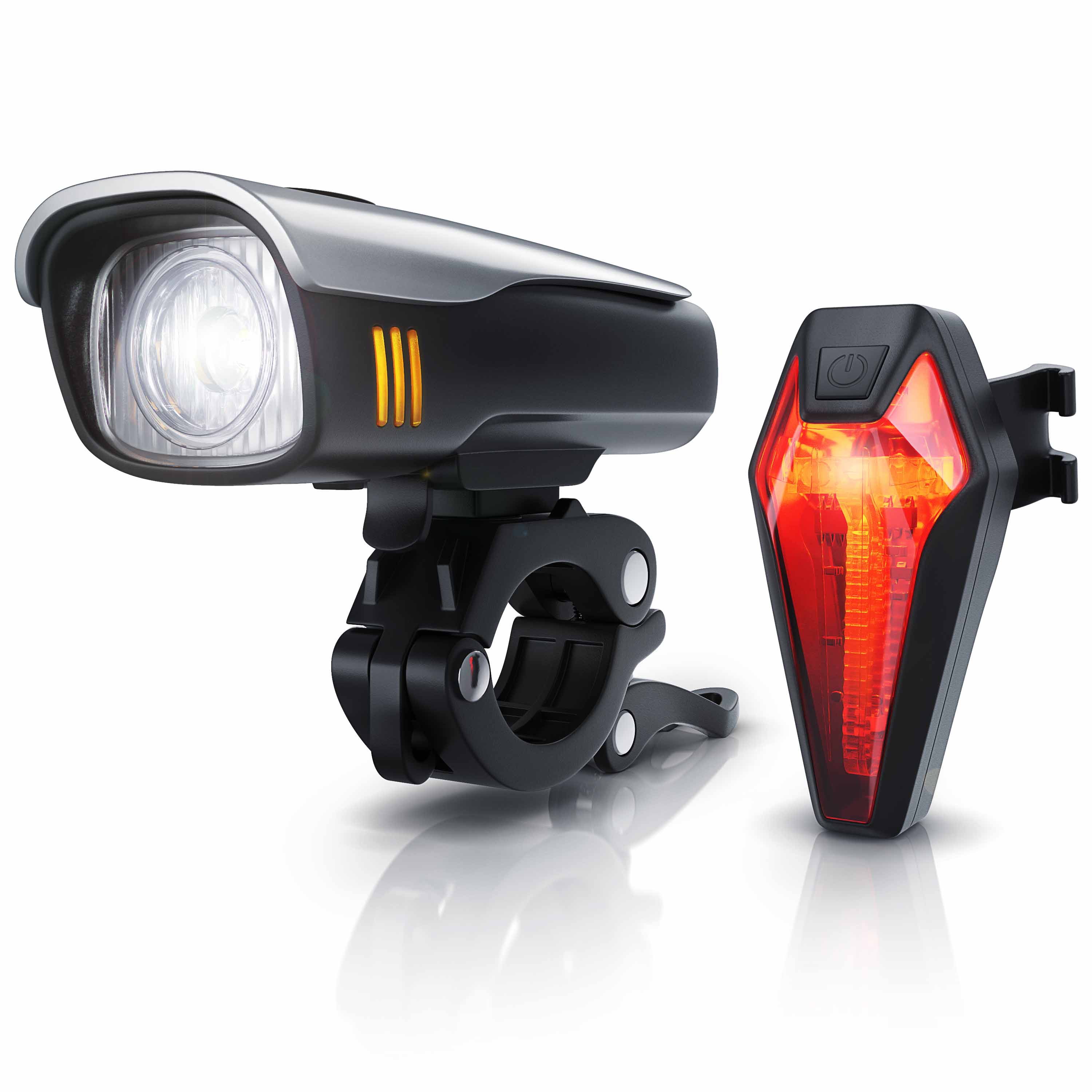 Aplic LED Fahrradlampen-Set mit Front & Rücklicht »Fahrradbeleuchtung mit Akku / StvZO zugelassen«