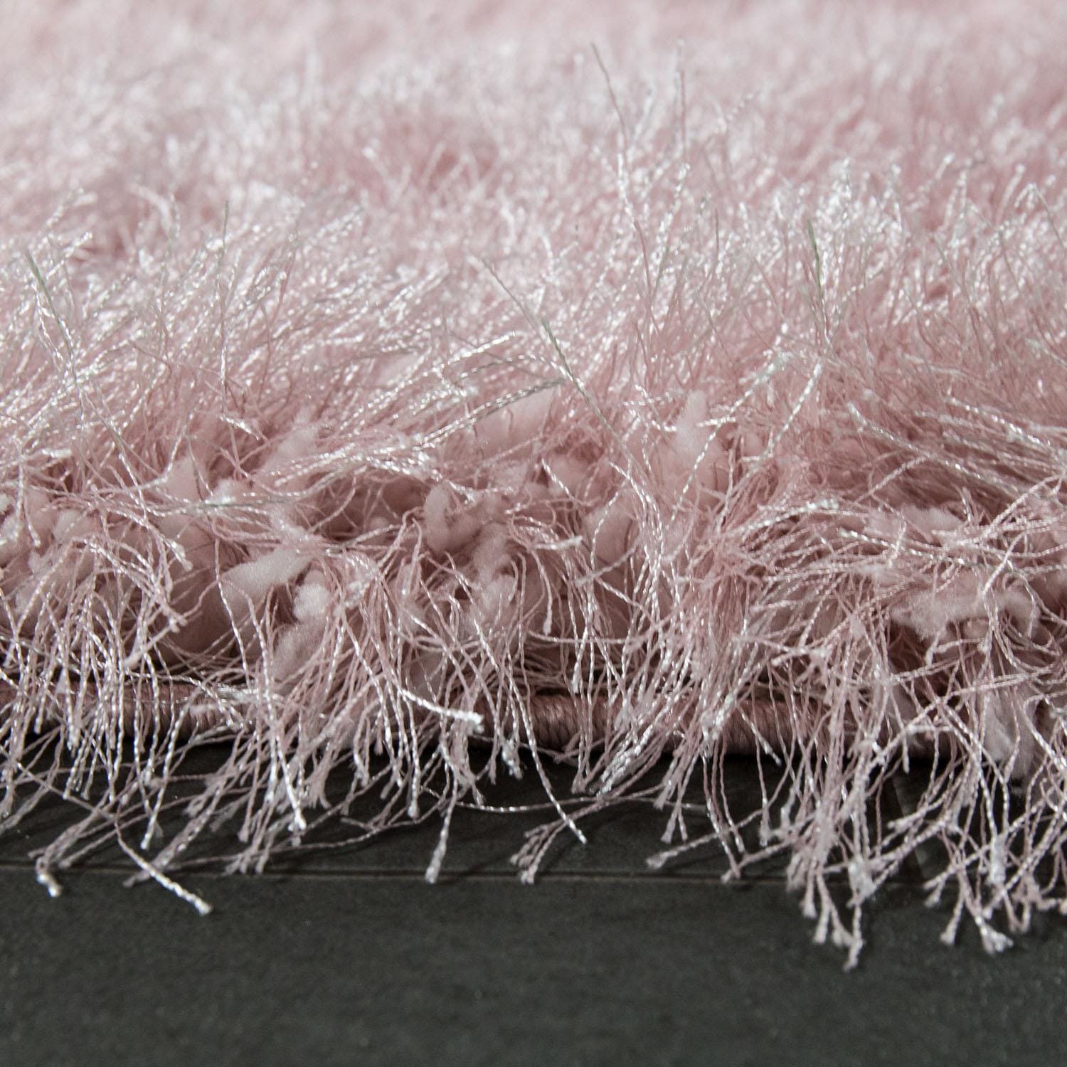 Paco Home Hochflor-Teppich »Glamour 300« rechteckig 70 mm Höhe Uni Farben, mit weichem Glanz Garn, auch als Läufer erhältlich
