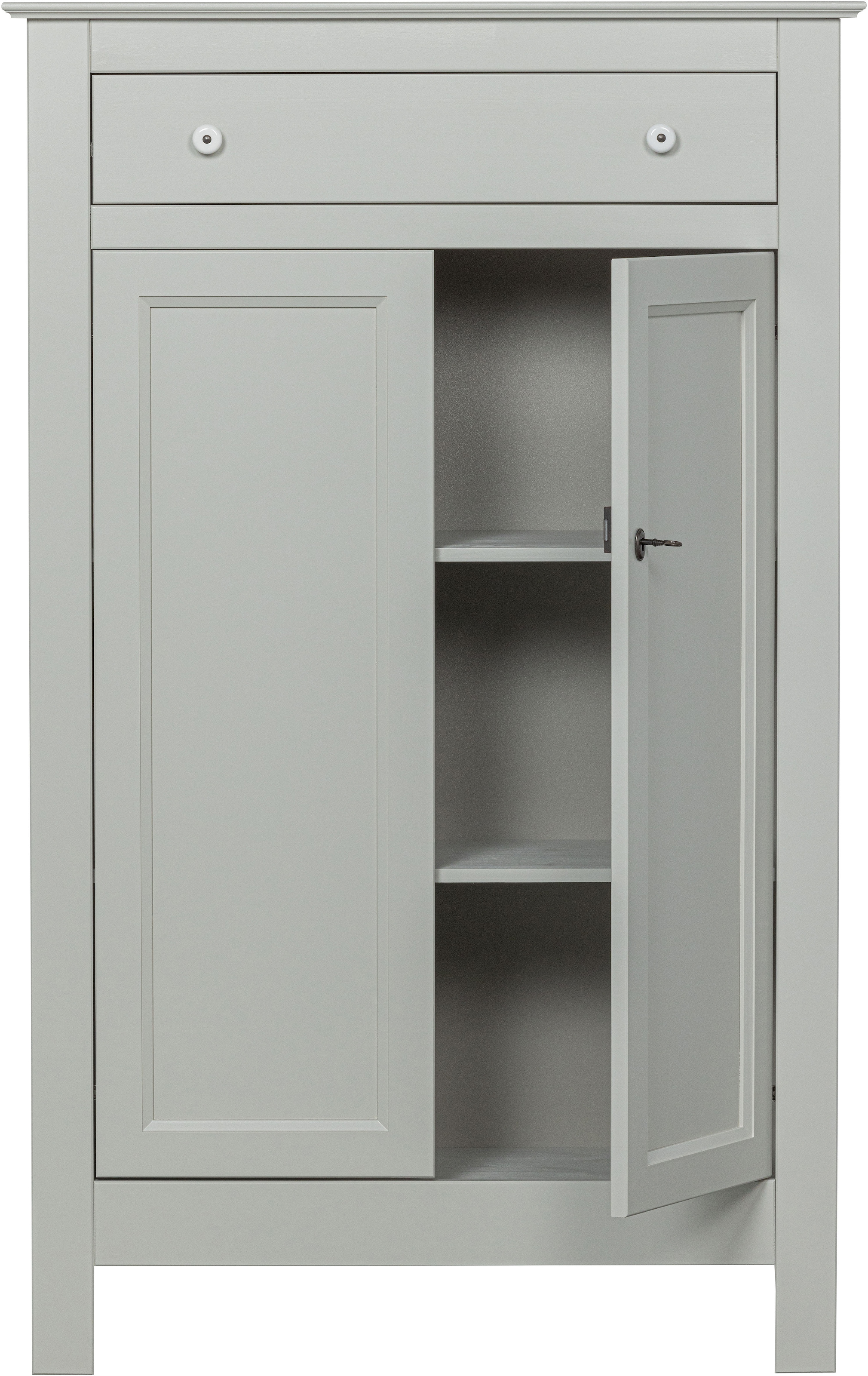 WOOOD Vertiko »Eva FSC®-Kiefernholz geschliffen, H 150 x B 93 x T 40 cm« Tragkraft 15 kg pro Boden, MDF-Rückwand für Stabilität, Pfleigleicht