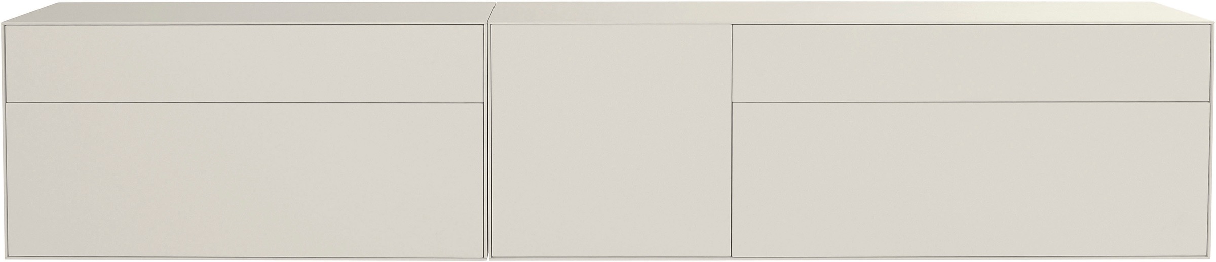 LeGer Home by Lena Gercke Lowboard »Essentials«, (2 St.), Breite: 279cm, MDF lackiert, Push-to-open-Funktion