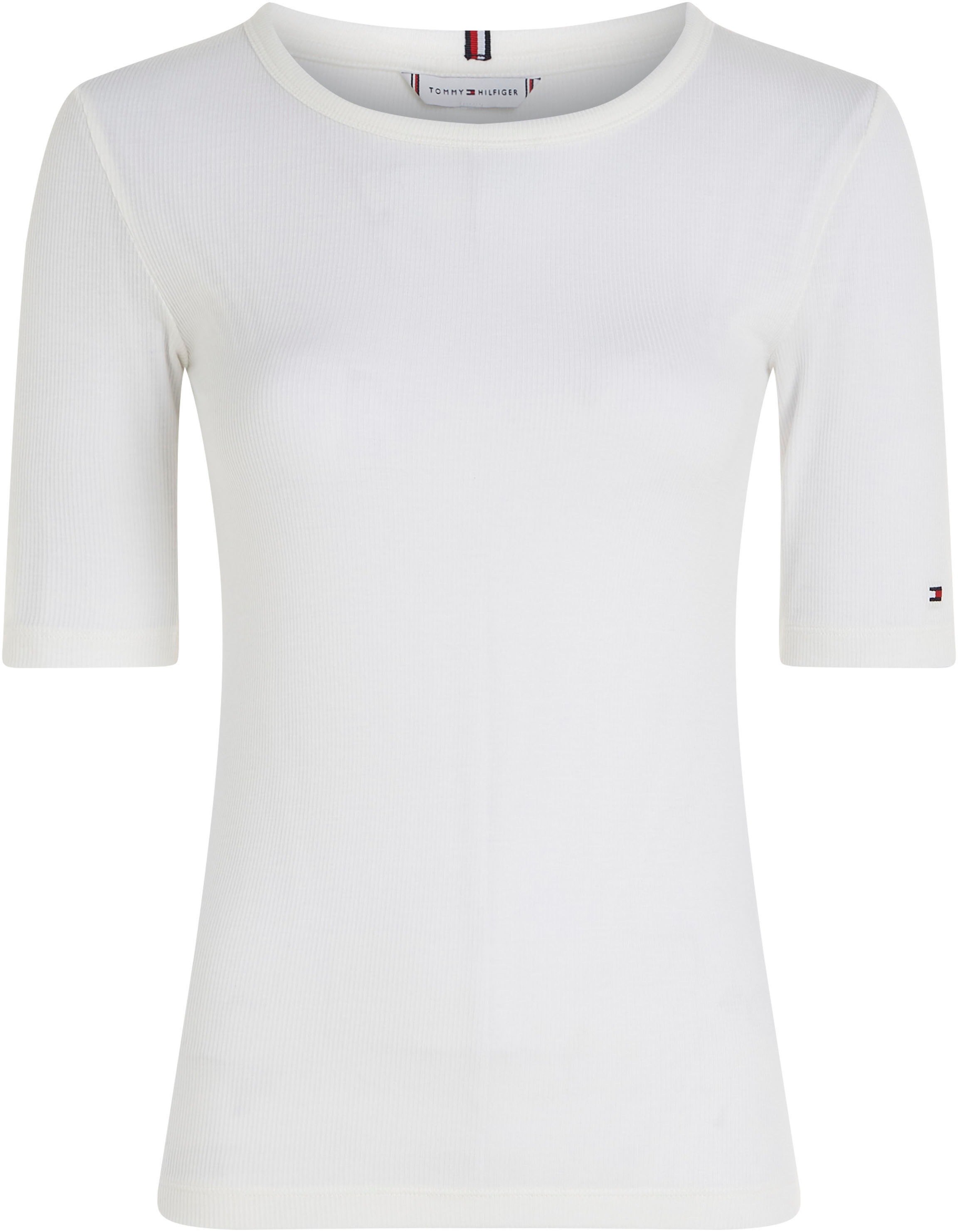 Tommy Hilfiger Rundhalsshirt, mit Rundhalsausschnitt