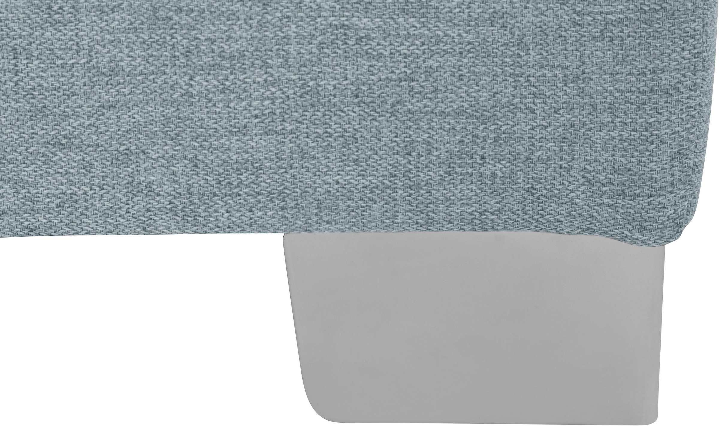 DOMO collection Ecksofa »Anzio L-Form, whlw. Bettfunktion, Federkern, hochwertig, Breite 271 cm«, Ohne Bettfunktion, Recamiere rechts, Struktur fein, mint